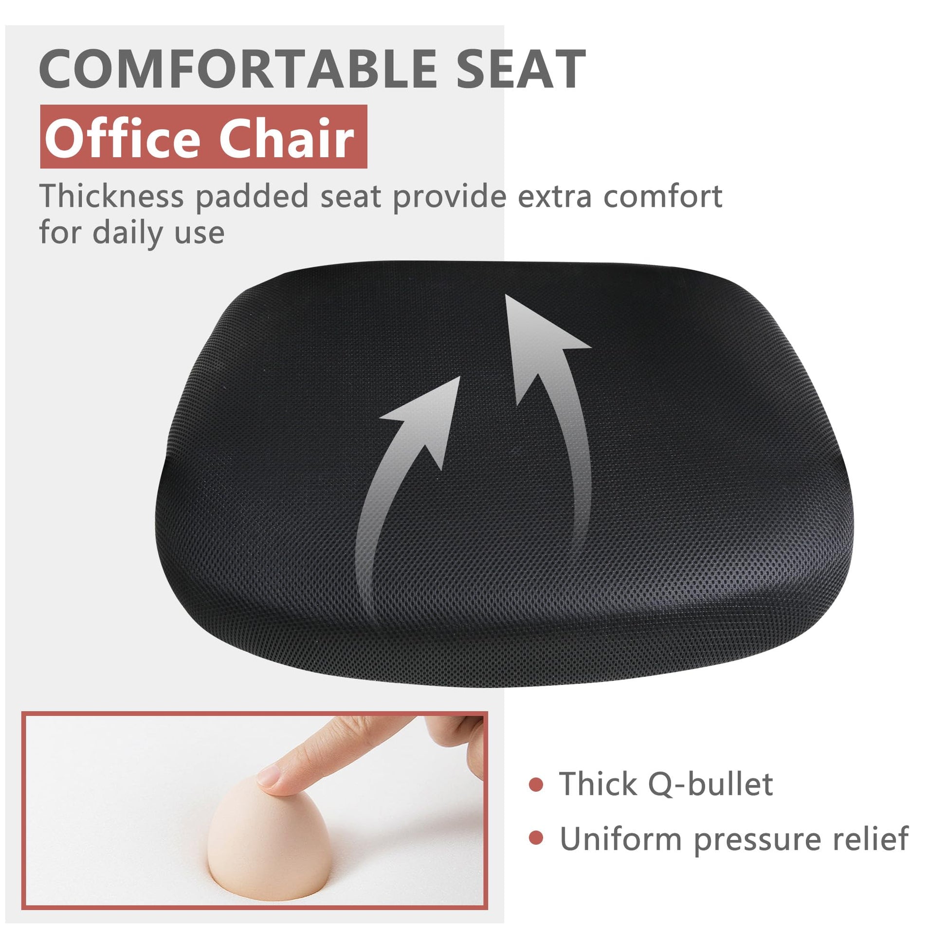 PayLessHere Office Computer Gaming Chair Ergonomic Mesh Desk Chair Adjustable Video Game Chairs with 360 Degrees Swivel Wheels Armrest Lumbar Support for Home Office,Black - Medaid International