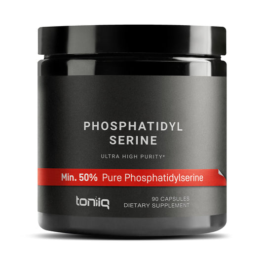 Toniiq Phosphatidylserine - 400mg Formula - World’s First 50% Purity - Highest Purity in The US - Soy Free Phosphatidylserine Supplement - 90 Veggie Capsules - Medaid International