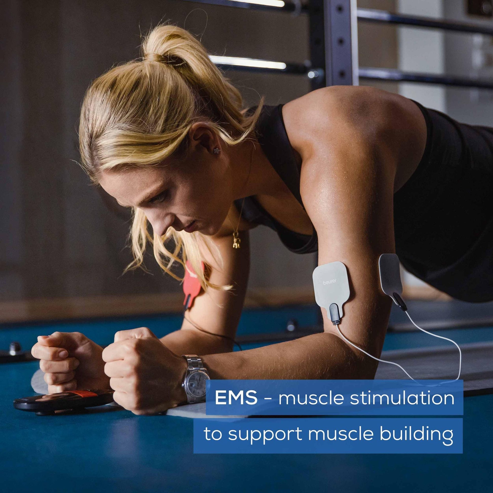 Beurer EM59 Digital 3-in-1 TENS, EMS & Heat Therapy Device for Pain Relief and Massage, Muscle Stimulator with 2 Adjustable Channels, 64 Applications, Timer Function - Medaid International