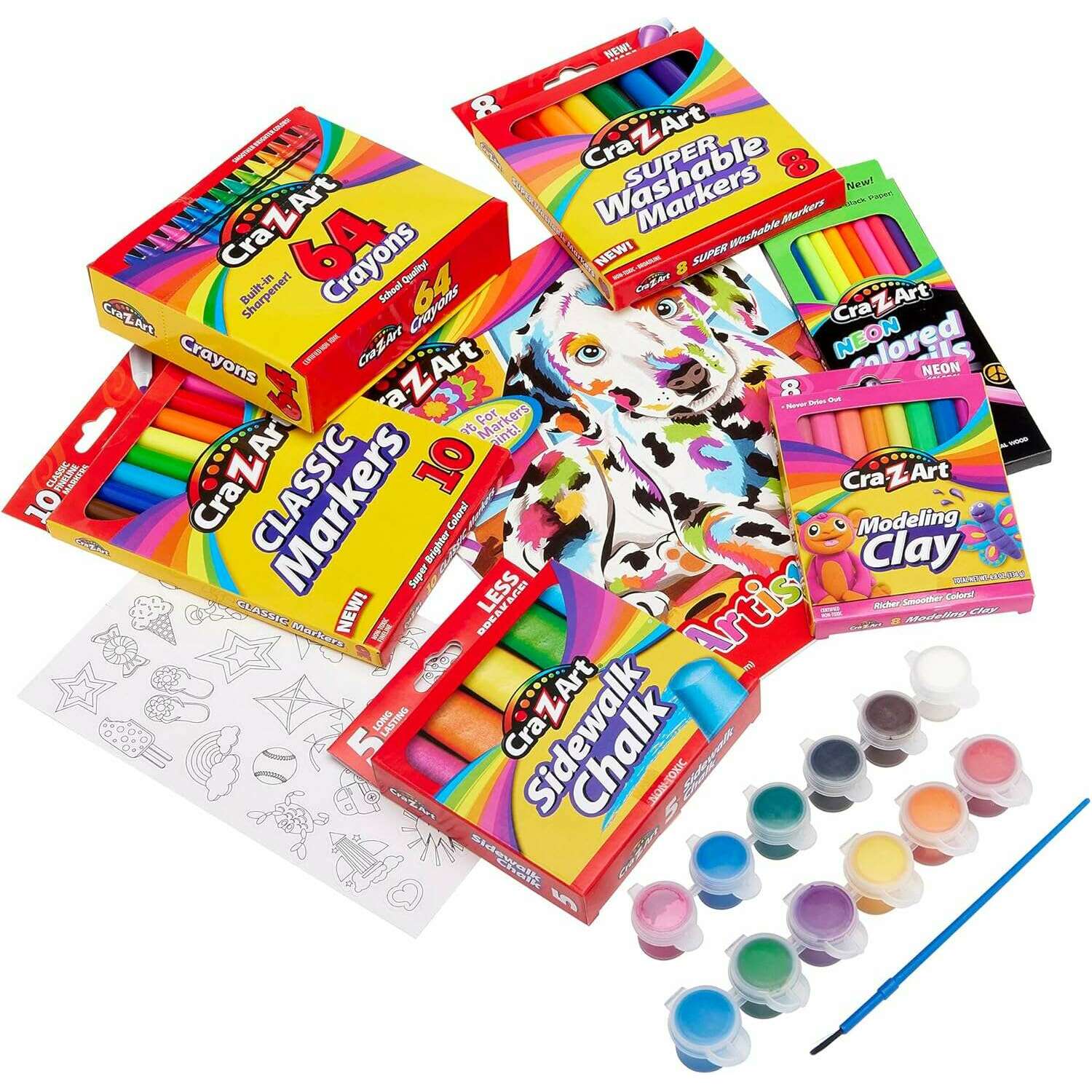 Ultimate Art Extravaganza Art Tub Packed with 135+ Pieces - Medaid International