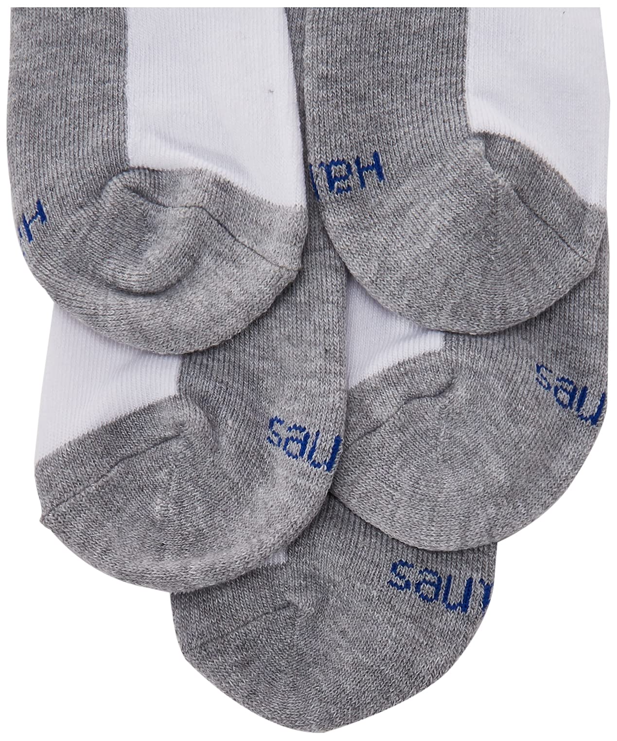 Hanes Boys Socks, Double Tough Cushioned Ankle And No Show, 12-pair Packs Athletic-socks, Ankle - White/Grey Bottom - 12 Pack, Medium US - Medaid International