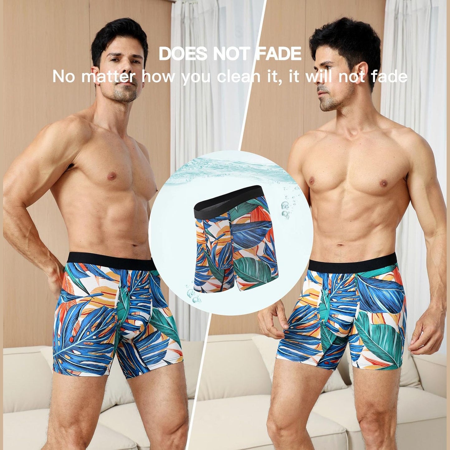 HAVVIS Men's Performance Underwear Boxer Briefs Soft Comfortable Bamboo Viscose Underwear for Men Multipack (as1, alpha, x_l, regular, regular, Boxer Briefs : B02-6 Pack) - Medaid International