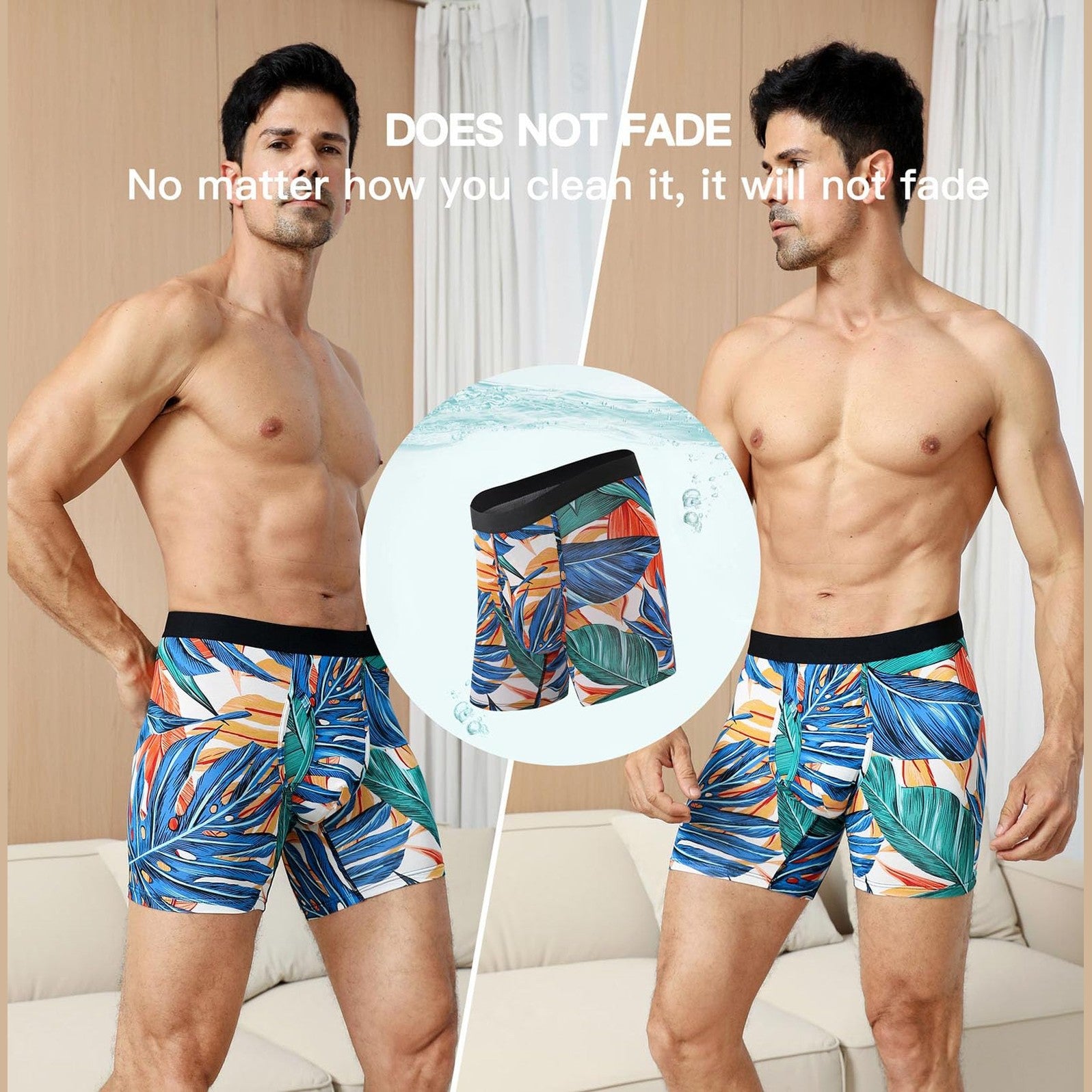 HAVVIS Men's Performance Underwear Boxer Briefs Soft Comfortable Bamboo Viscose Underwear for Men Multipack (as1, alpha, x_l, regular, regular, Boxer Briefs : B02-6 Pack) - Medaid International