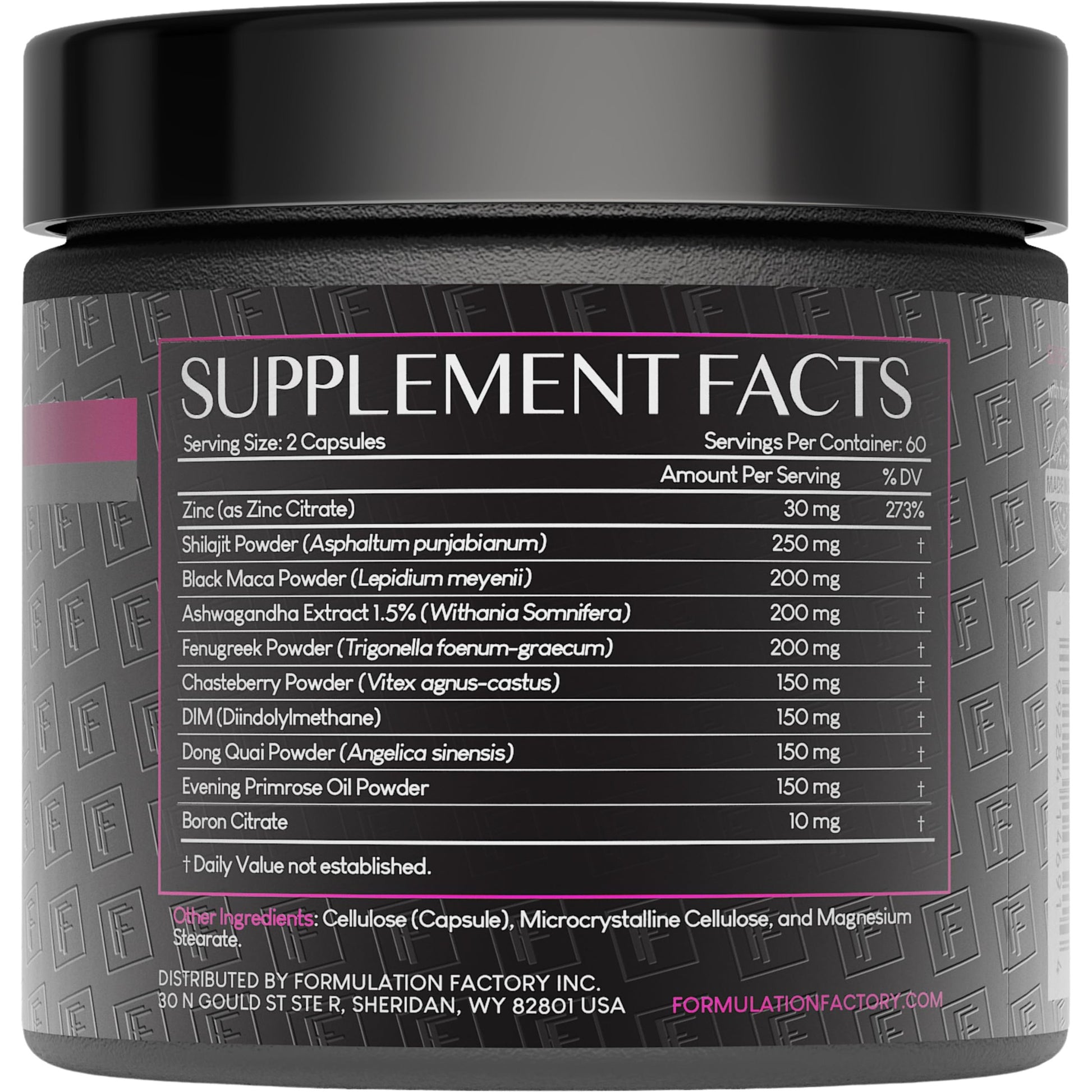 Formulation Factory She's Obsessed: 10-in-1 Hormone Balance Maximizer with Shilajit, Maca, Ashwagandha, DIM, Dong Quai, Zinc & More for Vitality & Balance – 120 Capsules 2 Months - Medaid International