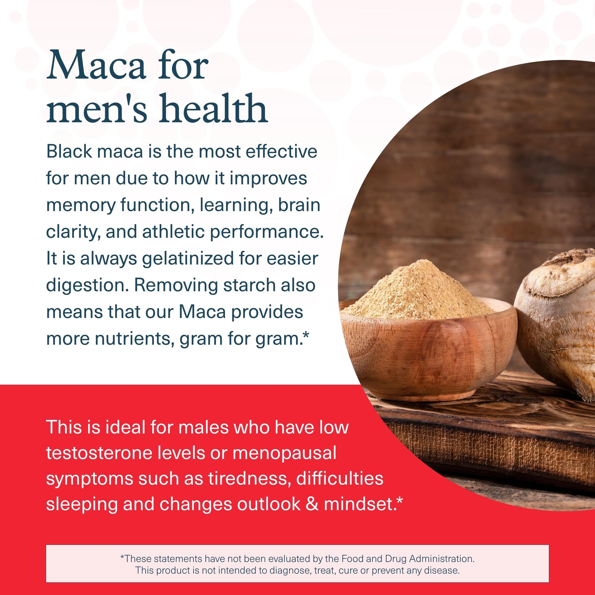 Youtheory Men's Maca - Vegan Maca Supplement for Men - Supports Energy, Stamina & Endurance* - Dairy, Soy & Gluten Free - 120 Vegetable Capsules - Medaid International