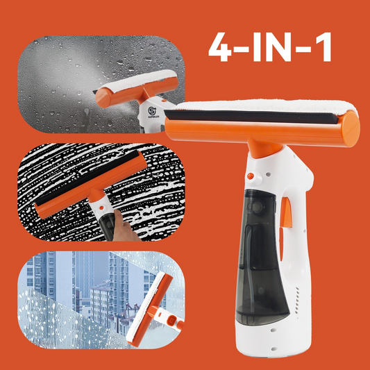 3 in 1 Rechargeable Cordless Window Vacuum Cleaner with Window Puller - Medaid International