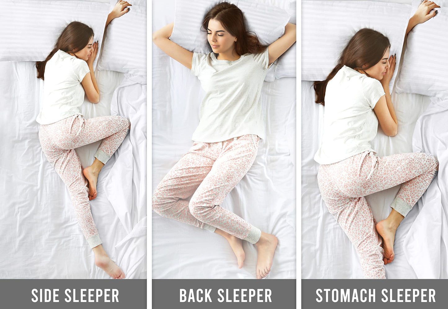 Utopia Bedding Bed Pillows for Sleeping Queen Size (White), Set of 2, Cooling Hotel Quality, for Back, Stomach or Side Sleepers - Medaid International