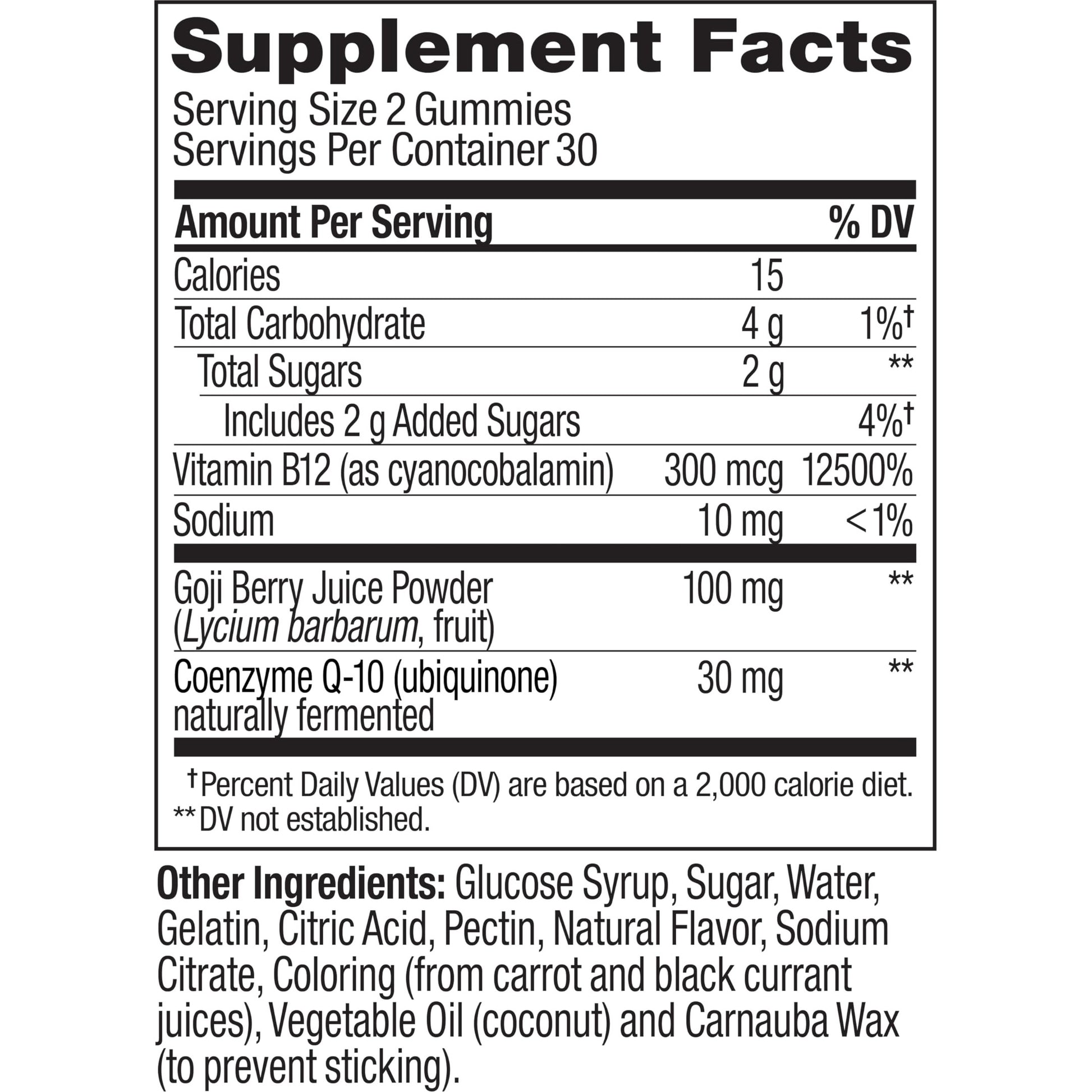 OLLY Daily Energy Gummy, Caffeine Free, Vitamin B12, CoQ10, Goji Berry, Adult Chewable Supplement, Tropical Flavor - 60 Count - Medaid International