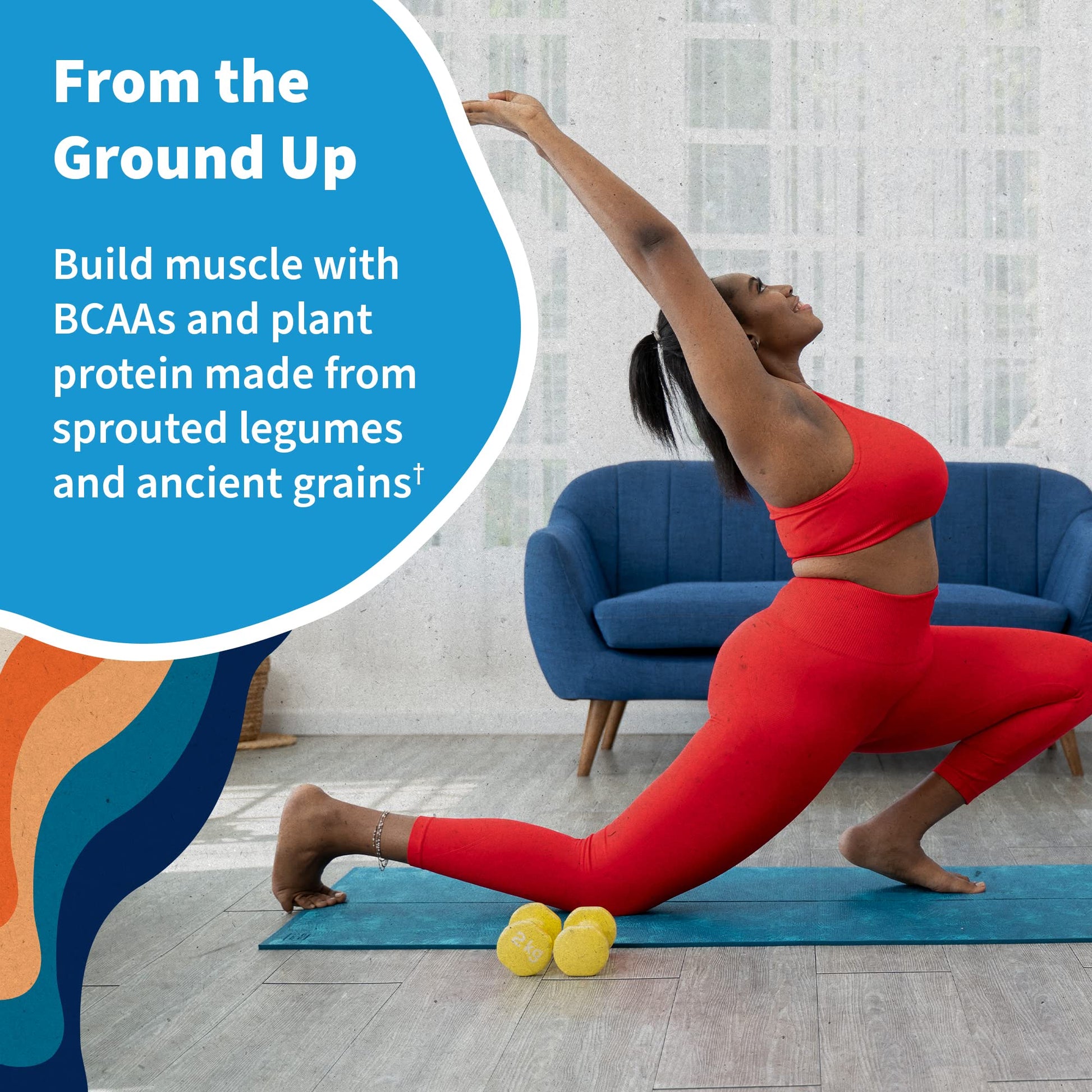 Garden of Life Protein Powder, Vegan Protein Powder, BCAA, Probiotics & Digestive Enzymes, Gluten & Lactose Free, Vanilla, 1.5 LB - Medaid International