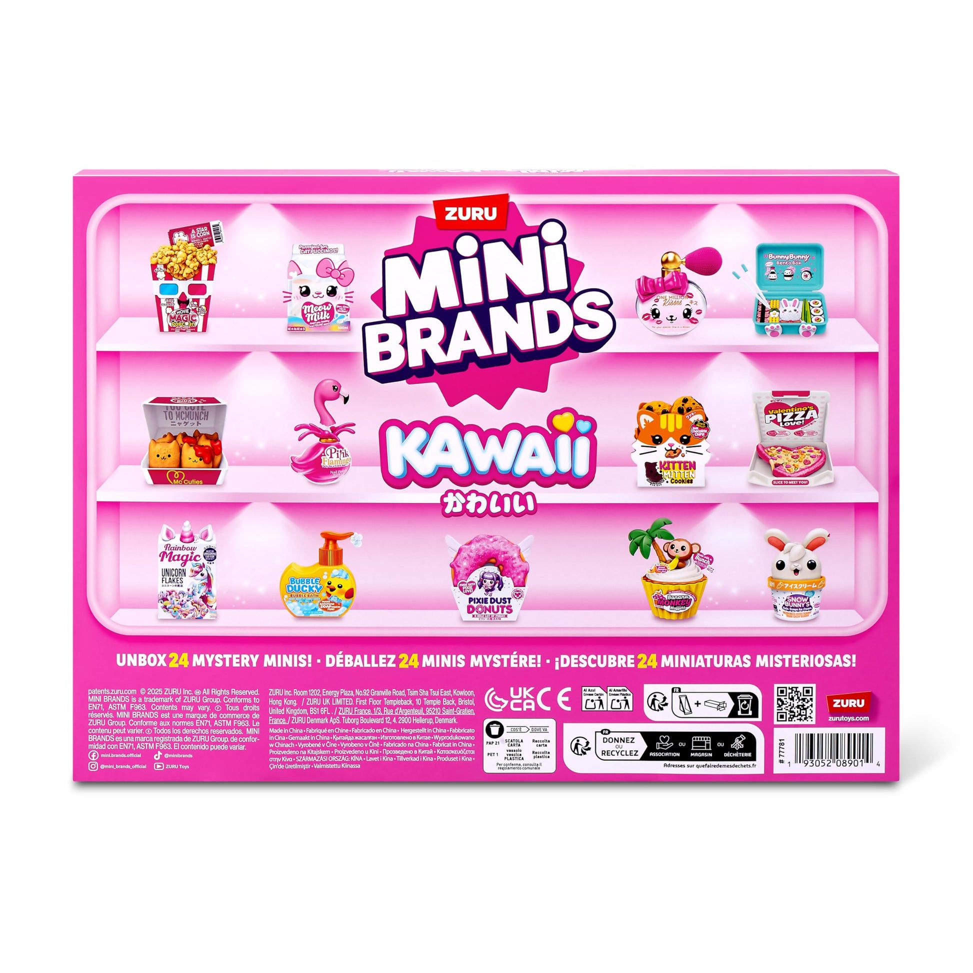 Mini Brands Kawaii Advent Calendar by ZURU, Collectible Seaonal Toys for Girls - Medaid International