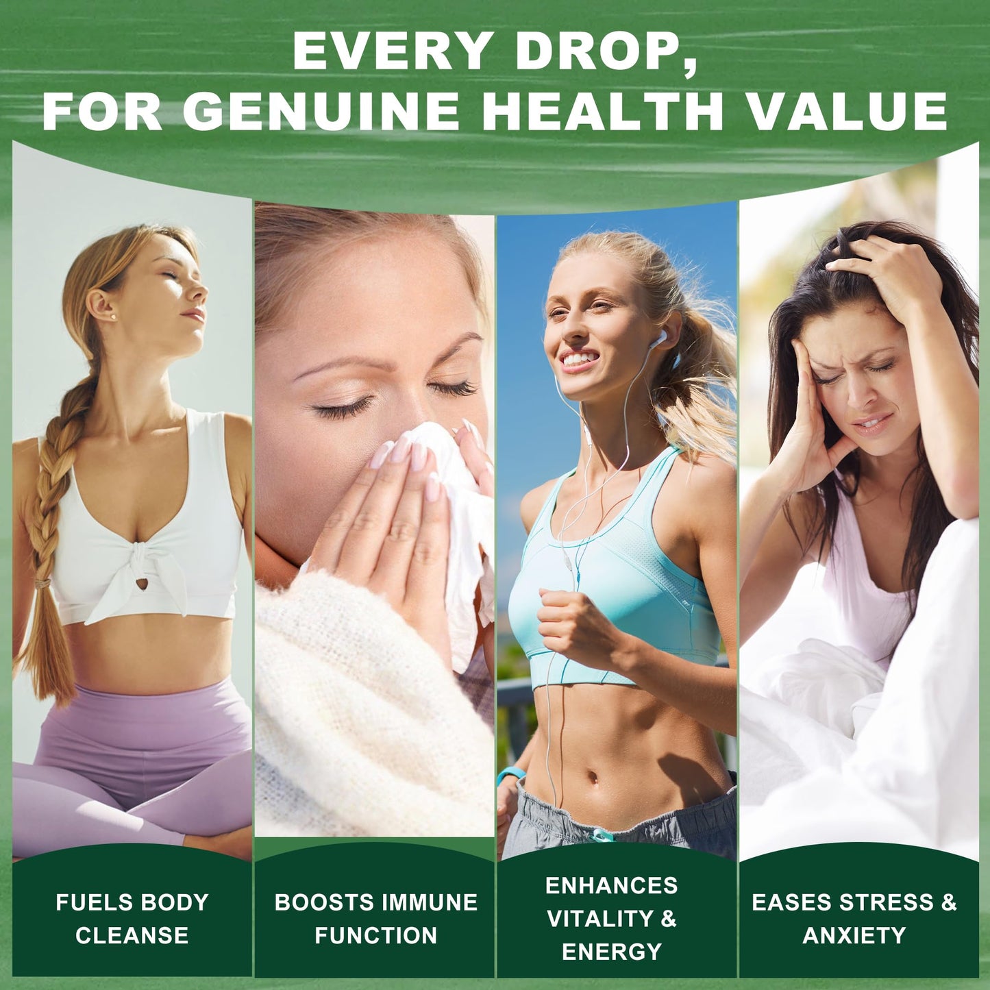 HEERB Organic Soursop Bitters Liquid – 4 Steps Detox Blend with Black Seed Oil, Ashwagandha, Moringa, Berberine, Maca Root | Pure Soursop Drops Supports Digestion, Energy & Overall Wellness (4 Fl Oz) - Medaid International