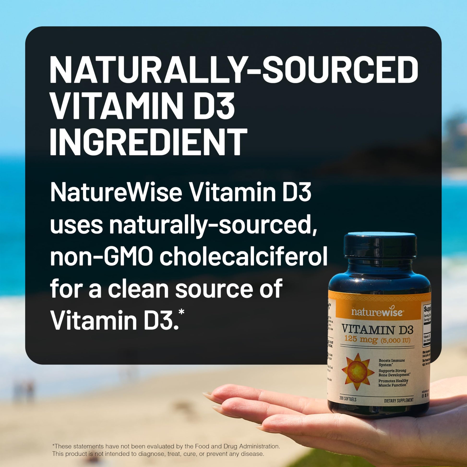 NatureWise Vitamin D3 5000iu (125 mcg) 1 Year Supply for Immune Support, Healthy Muscle Function, and Bone Health - Non-GMO, Gluten Free in Organic Extra Virgin Olive Oil, (Mini Softgel), 360 Count - Medaid International