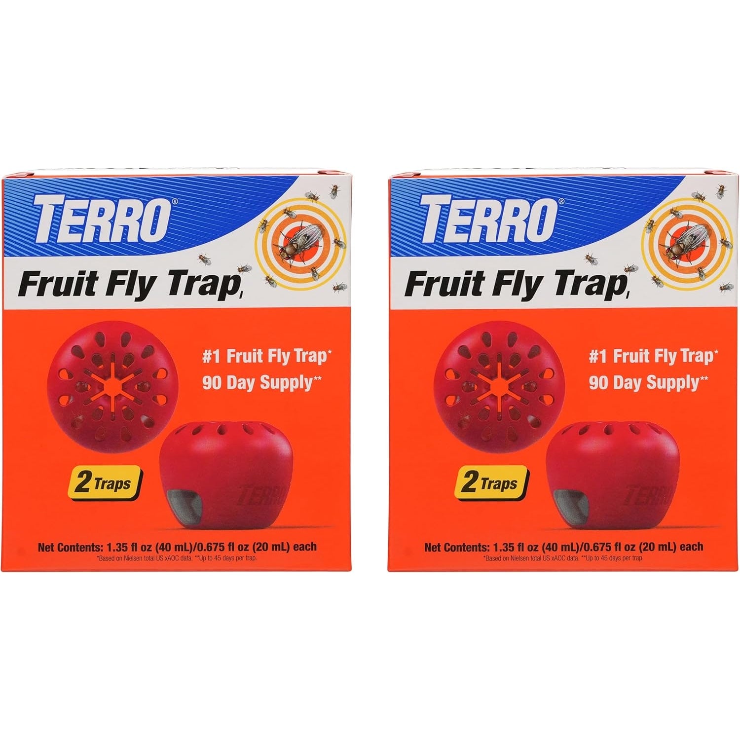 Terro Fruit Fly Trap 4 Traps + 180 Days Lure Supply - Medaid