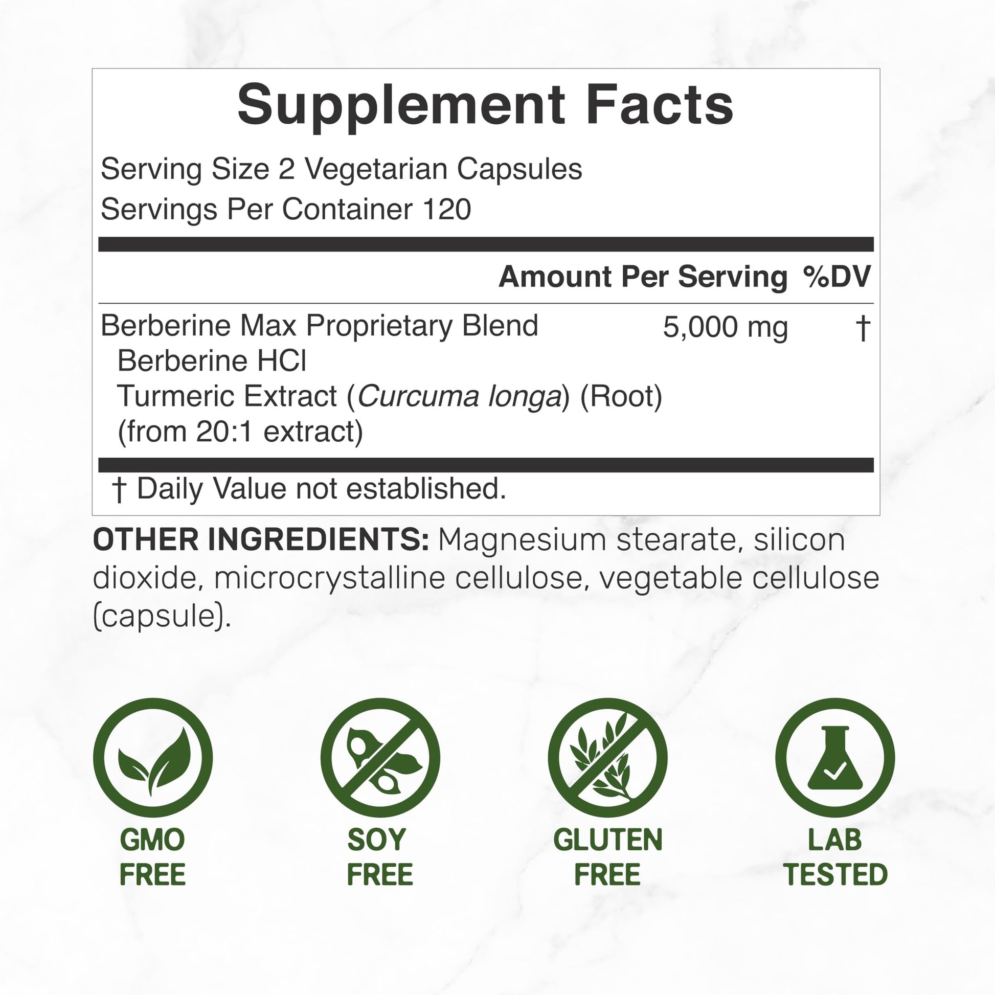 DEAL SUPPLEMENT Berberine Max Supplement with Turmeric, 5,000mg Per Serving, 240 Veggie Capsules – 97% Pure Berberine HCL – 25:1 Root Extract – Vegetarian Friendly, Non-GMO - Medaid International