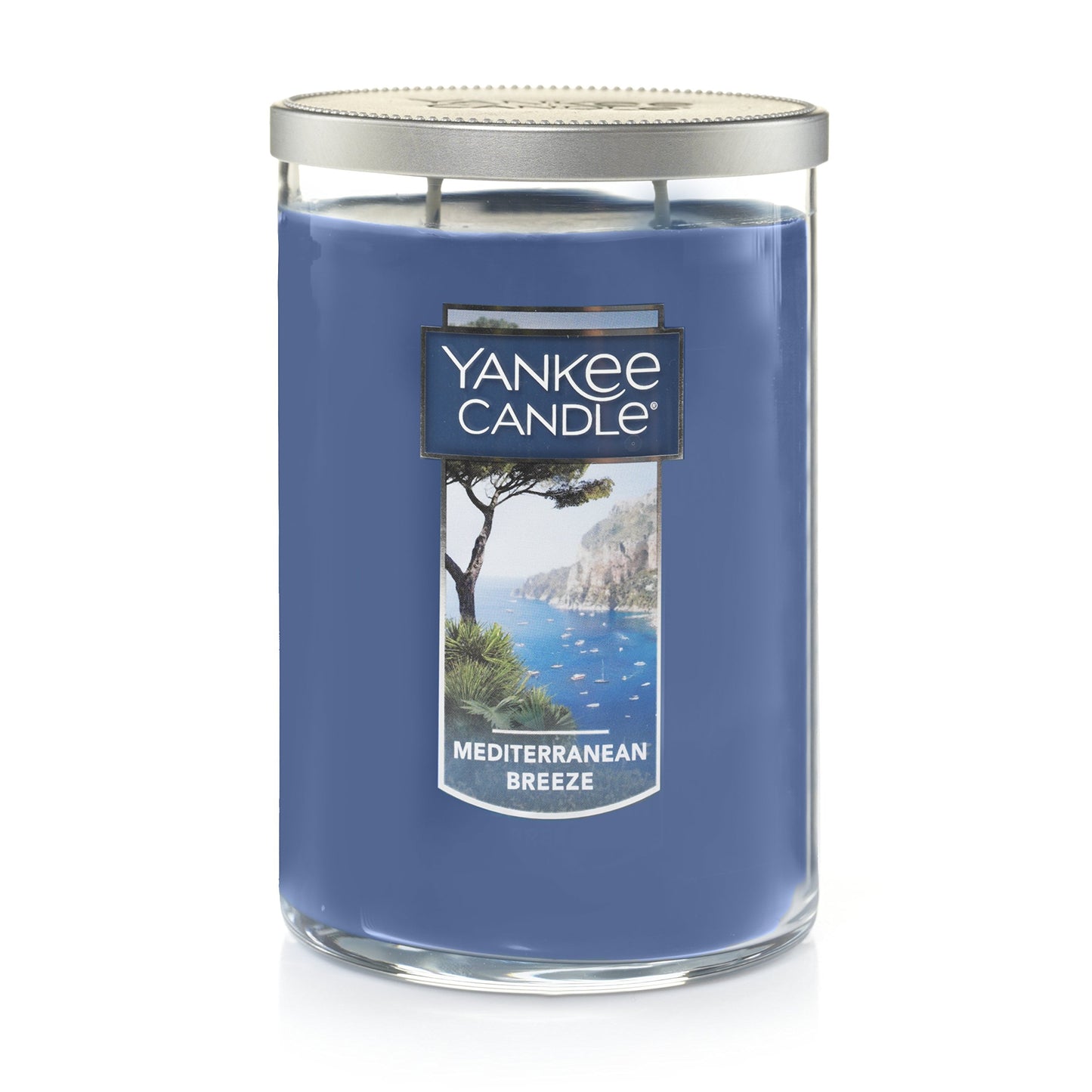 Yankee Candle Mediterranean Breeze Scented, Classic 22oz Large Tumbler 2-Wick Candle, Over 75 Hours of Burn Time - Medaid International