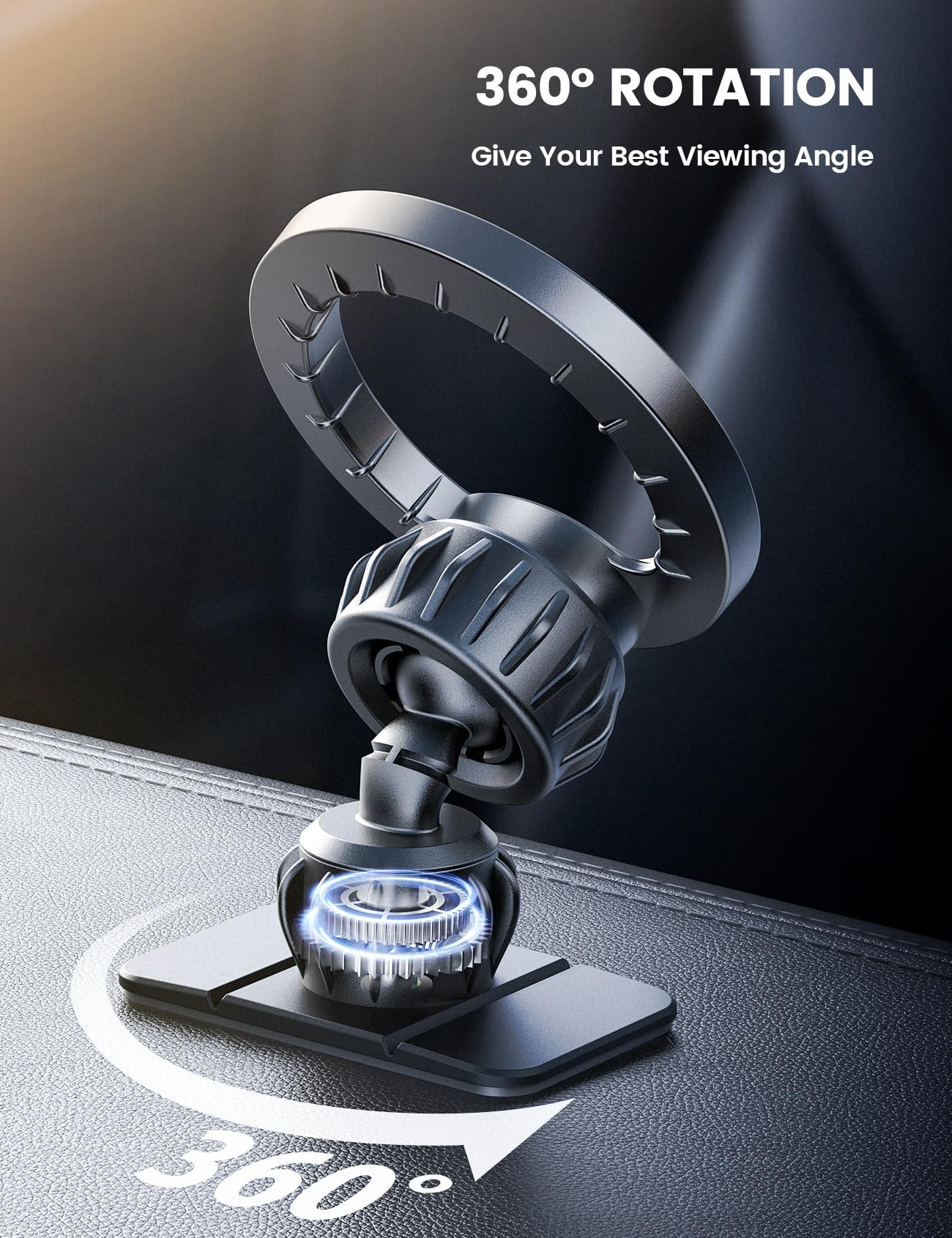 Lamicall for Magsafe Car Mount - [20X N55 Magnets] Magnetic Phone Holder for Your Car Dashboard Vent Car Phone Holder for iPhone 16 All Smartphone fits Magsafe Phone case - Medaid International