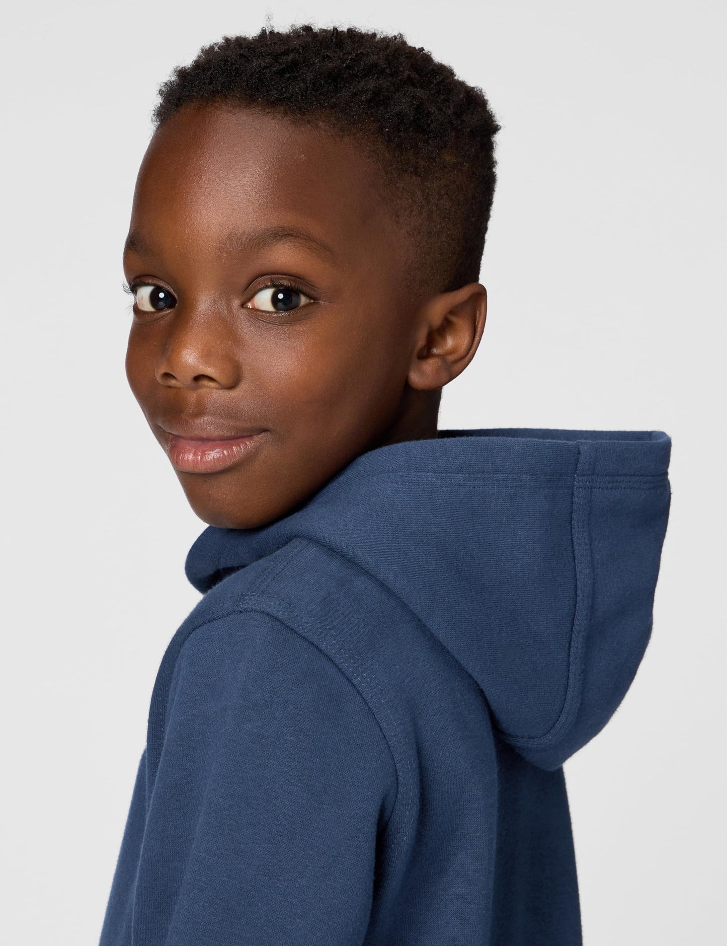 Nike Kids' Little Sportswear Club Fleece Pullover Hoodie, Midnight Navy/White - Medaid International