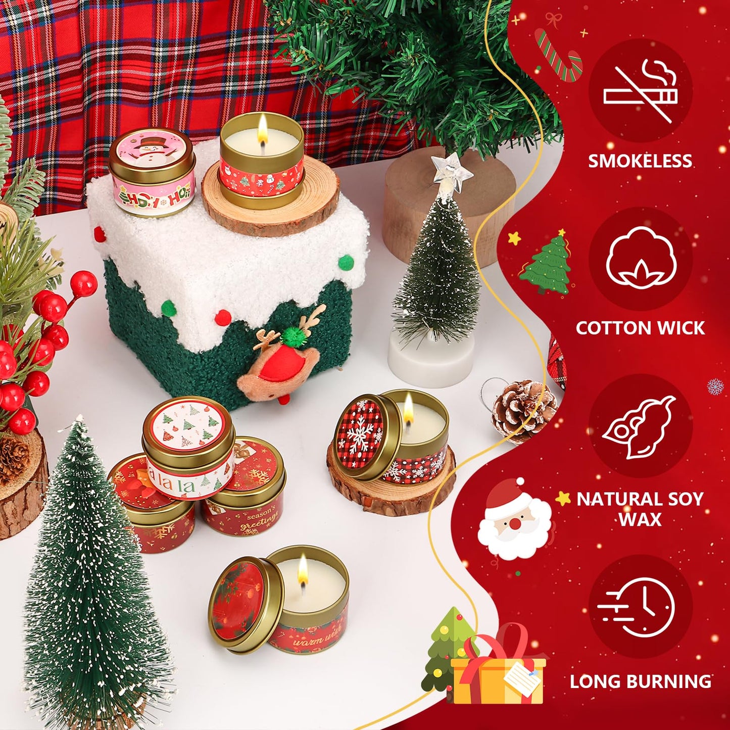 Candle Advent Calendar 2025 Adult Women - 24 Day Christmas Scented Candle Countdown Calendar for Coworkers Friends, Xmas Holiday Gifts for Wife Grandmother Mom Daughter - Medaid International