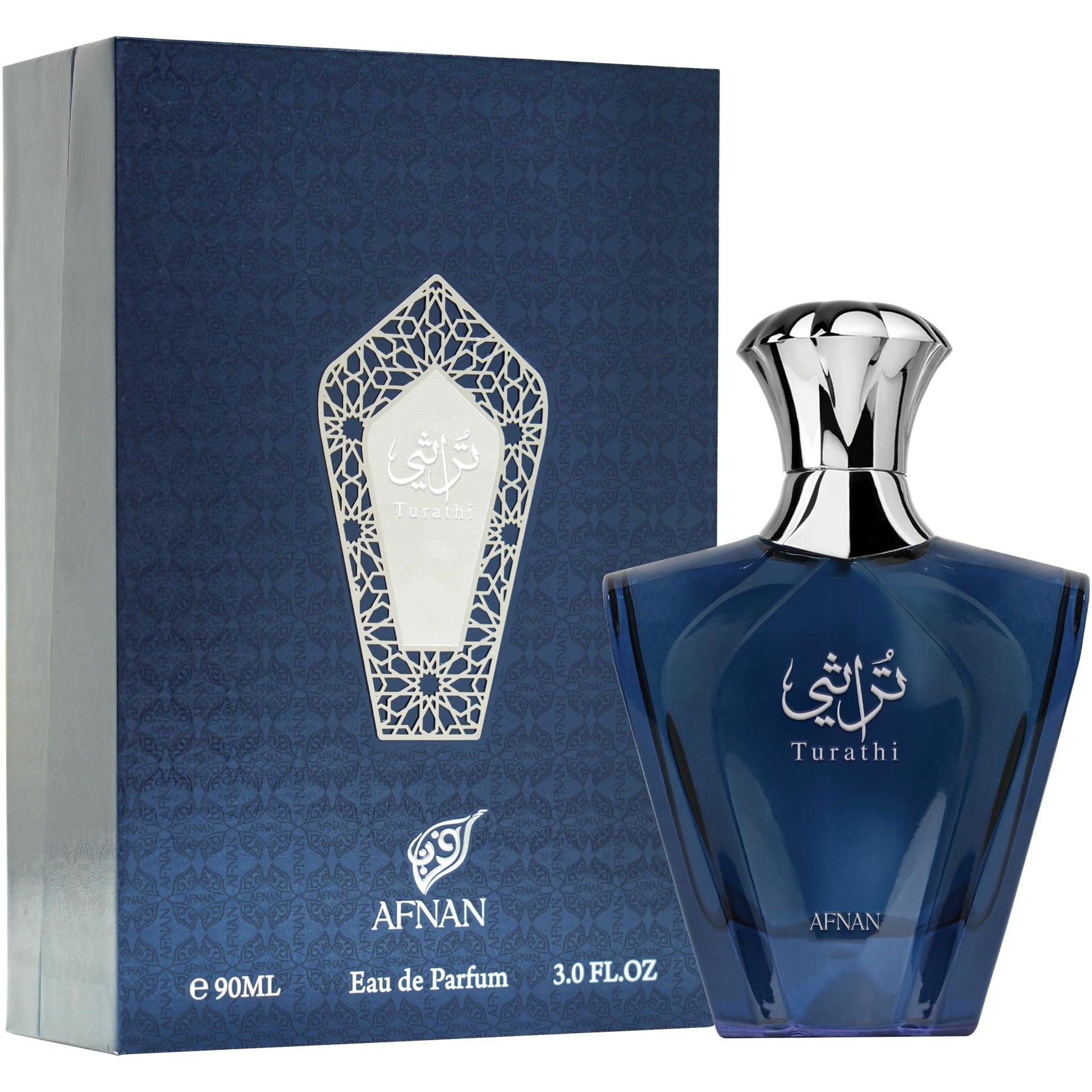 Afnan Turathi Blue Eau de Parfum Spray for Men, 3.0 Fl. Oz - Medaid International