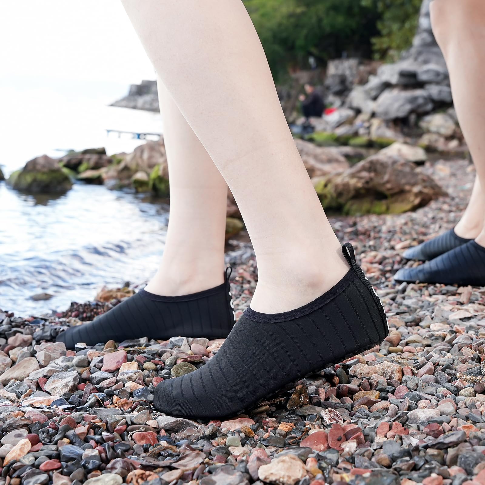 JOTO Water Shoes for Women Men Quick-Dry Breathable Aqua Socks Flexible Non-slip Rubber Sole lightweight Barefoot Aqua Water Socks for Swim Beach Yoga Exercise Pool Camping Snorkeling Surfing Kayaking - Medaid International