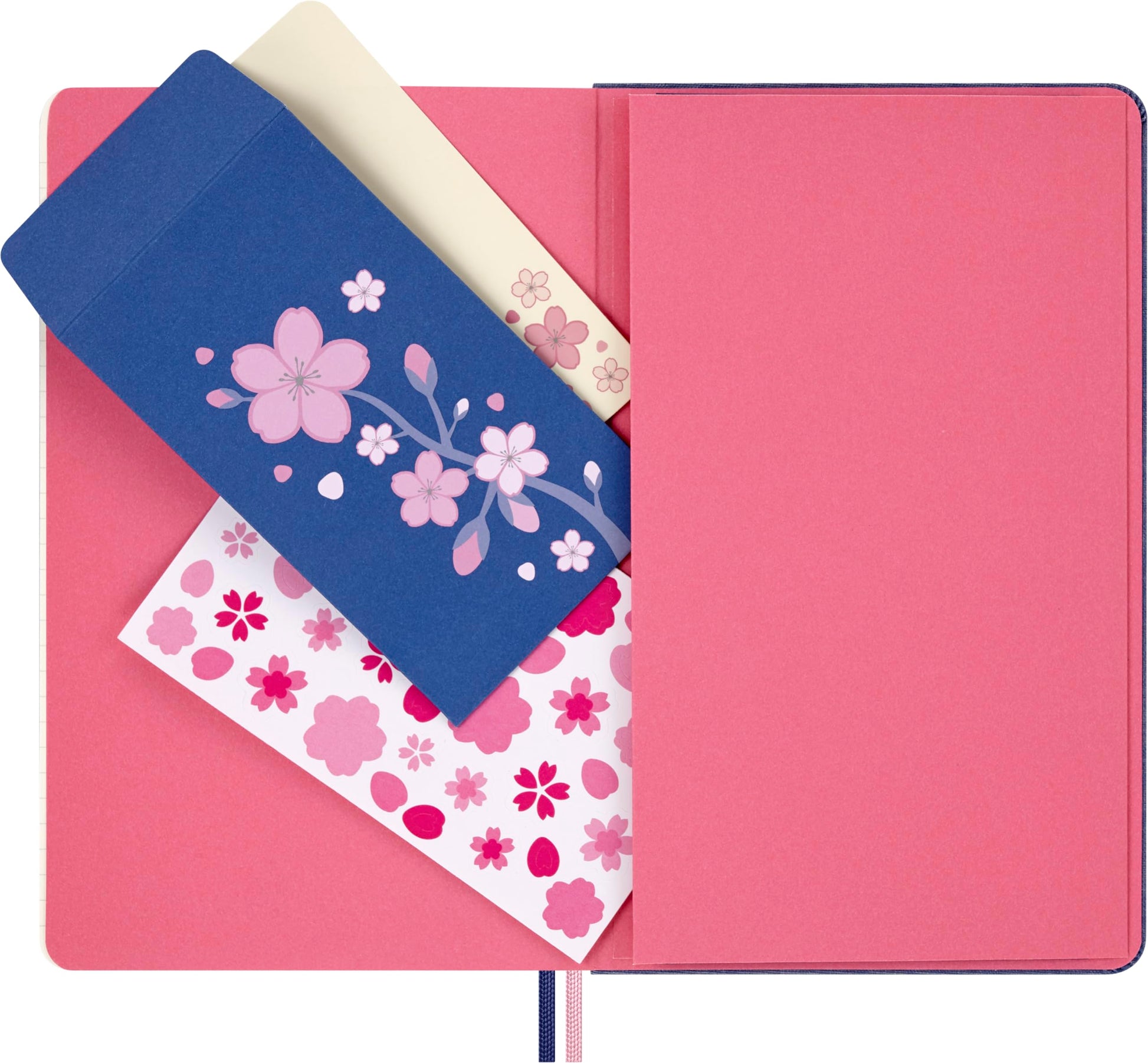 Moleskine Limited Edition Sakura 18 Month 2025-2026 Weekly Planner, Hard Cover, Large (5" x 8.25"), Cherry Blossoms, 208 pages - Medaid International