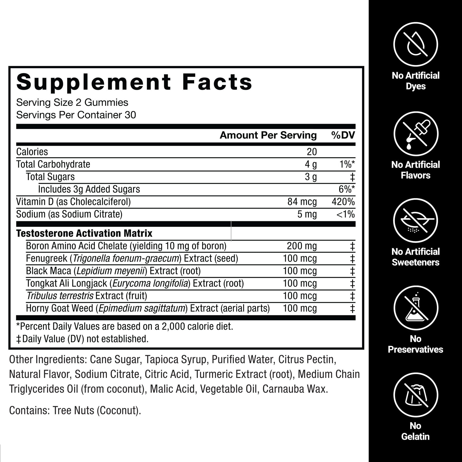 Force Factor Test X180 Gummies Testosterone Booster for Men with Tongkat Ali, Horny Goat Weed, Tribulus Terrestris, Fenugreek, & Black Maca, Supplement Men, Berry Punch, 60 Gummies, 1-Pack - Medaid International