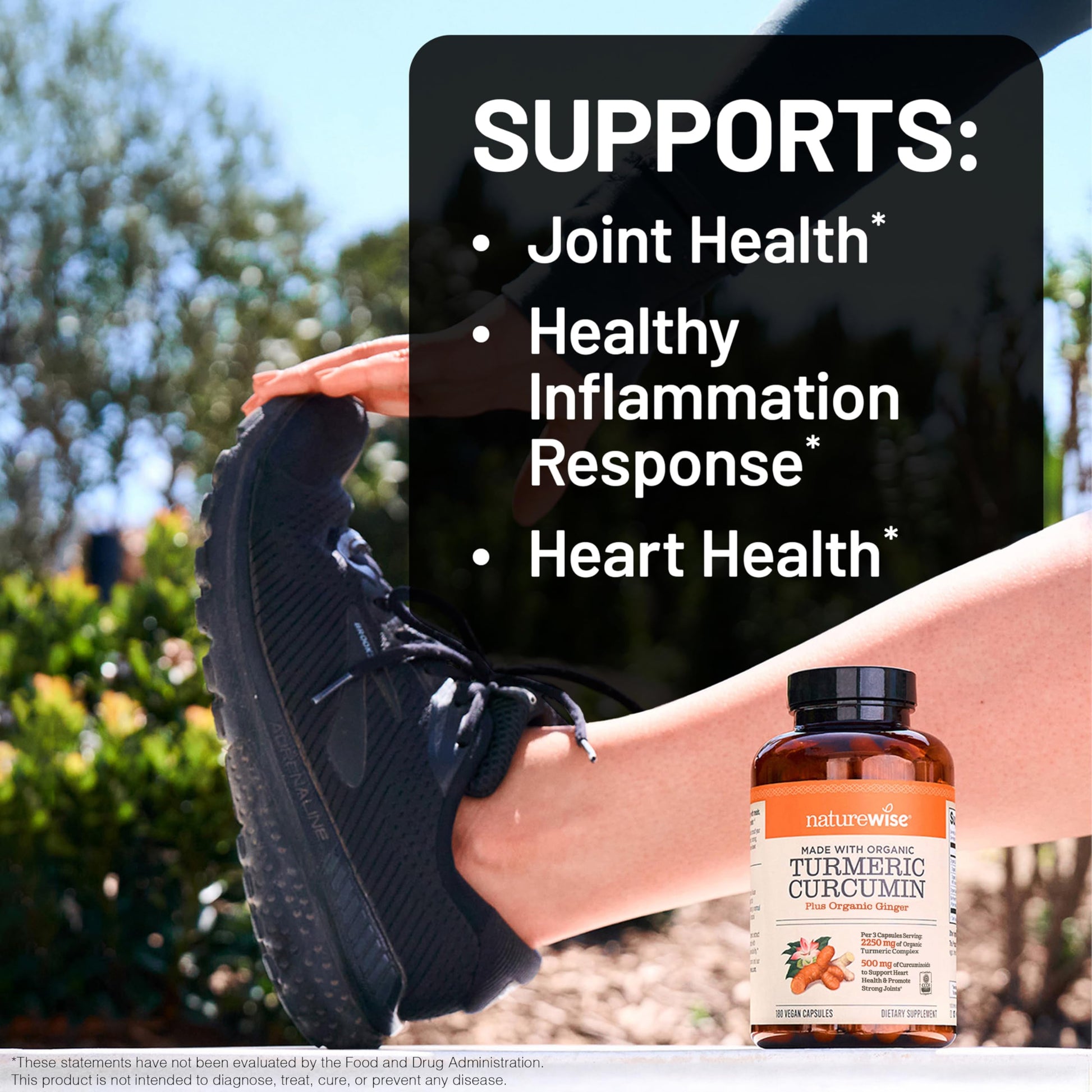NatureWise Curcumin Turmeric 2250mg - 95% Curcuminoids & BioPerine Black Pepper Extract for Advanced Absorption - Daily Joint and Immune Health Support - Vegan, Non-GMO, 180 Count[60-Day Supply] - Medaid International