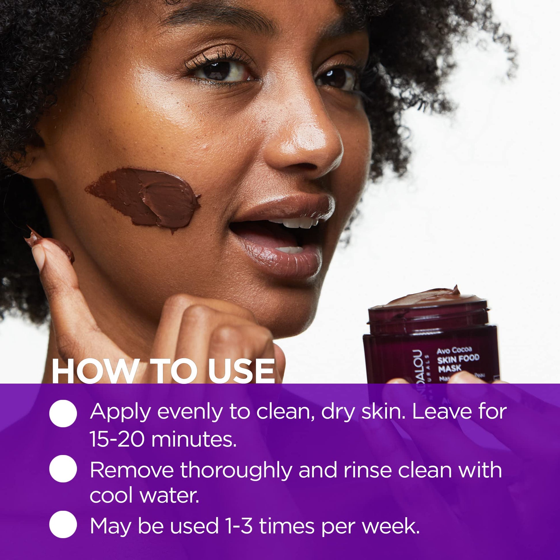 Andalou Naturals Facial Mask, Avo Cocoa Skin Food, 1.7 Ounce - Medaid International