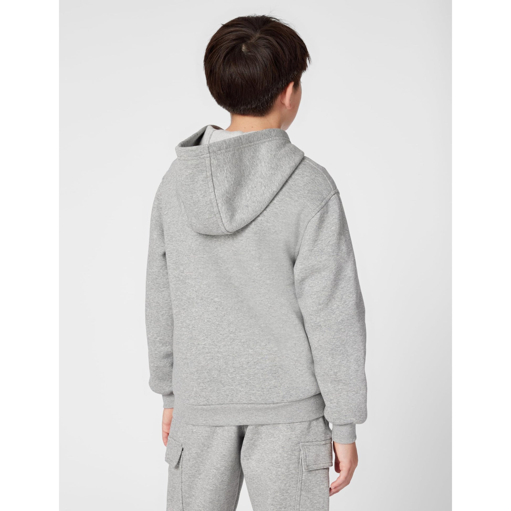 Nike Kid's Sportswear Club Fleece Full-Zip Hoodie, Dark Grey Heather/Base Grey/White, Medium - Medaid International