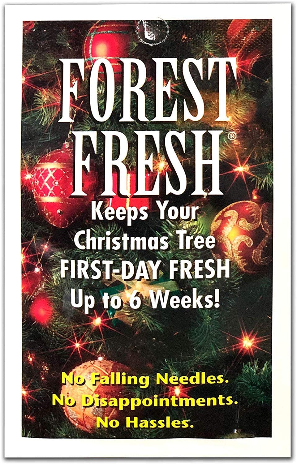 Forest Fresh Christmas Tree Preservative Tablets – Tree Water Additive for Live Fresh-Cut Trees – Keeps Trees Hydrated and Reduces Needle Drop – Non-Toxic, Made in USA – 1 Packet (8 Tablets) - Medaid International