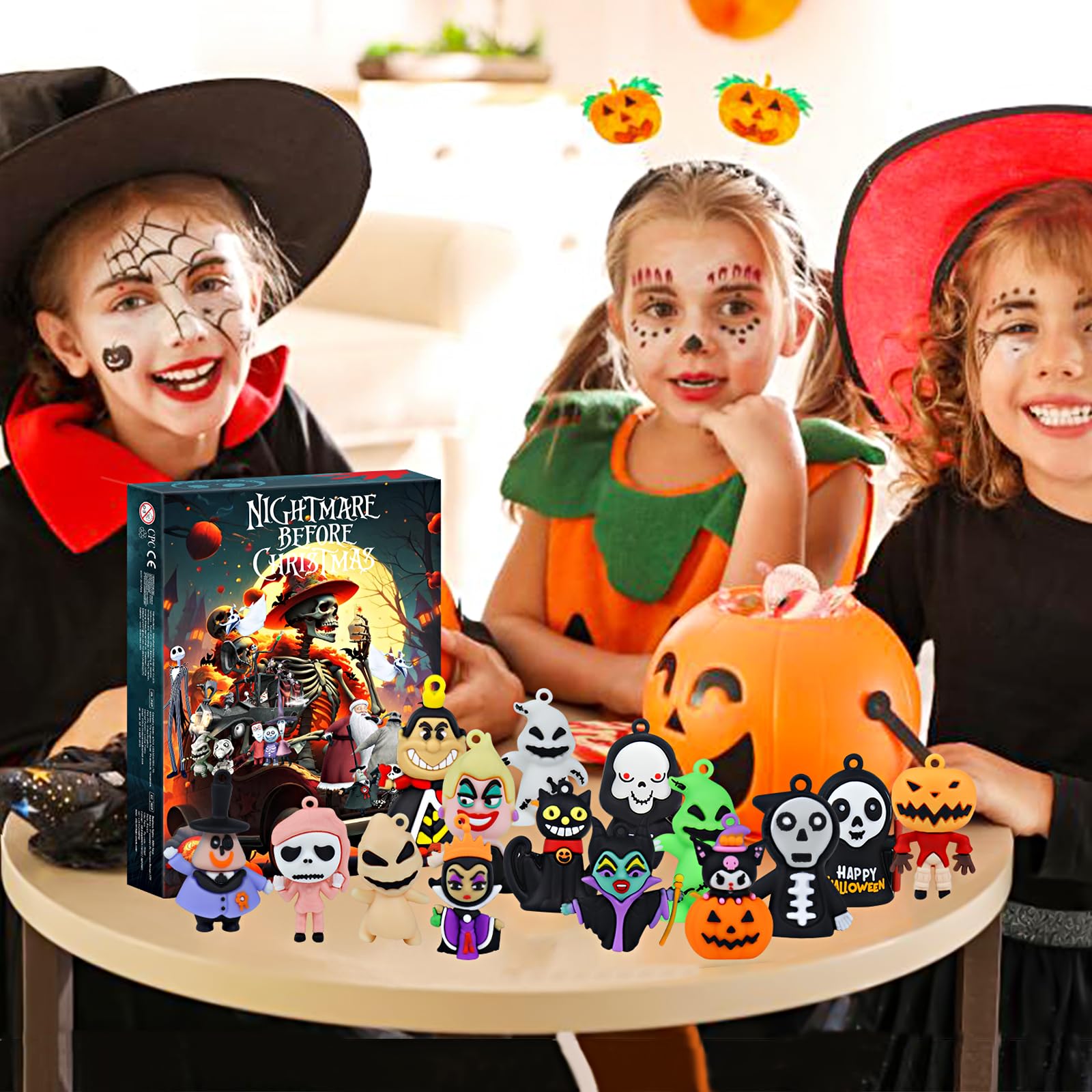 Nightmare Christmas Advent Calendar 2025 for Kids, 24 Days Countdown Calendar with Classic Doll,Collectible Figures Surprise Christmas Xmas Gifts for Kid Girls Teens - Medaid International