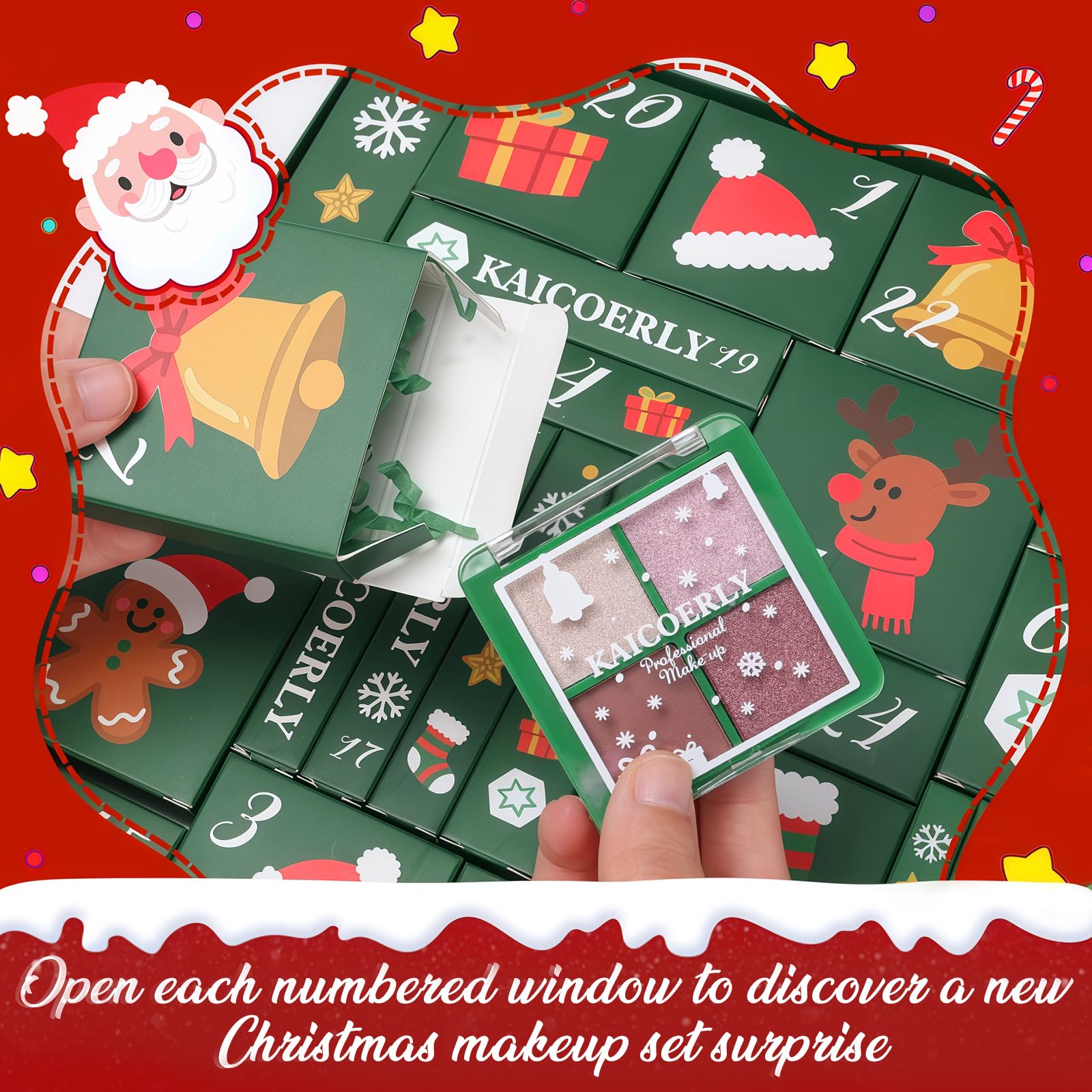 Makeup Advent Calendar 2025 for Women Teen Girls,24 Days Christmas Makeup Set with Surprises Individually Boxed ，2025 Xmas Countdown Calendar Makeup Kits for Christmas Party Festival - Medaid International