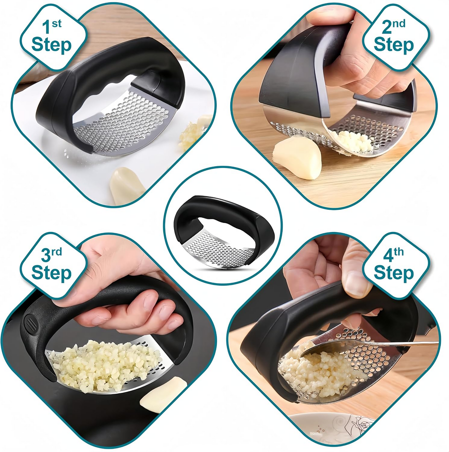 Garlic Press Garlic Crusher Kitchen Garlic Rocker | - Medaid International