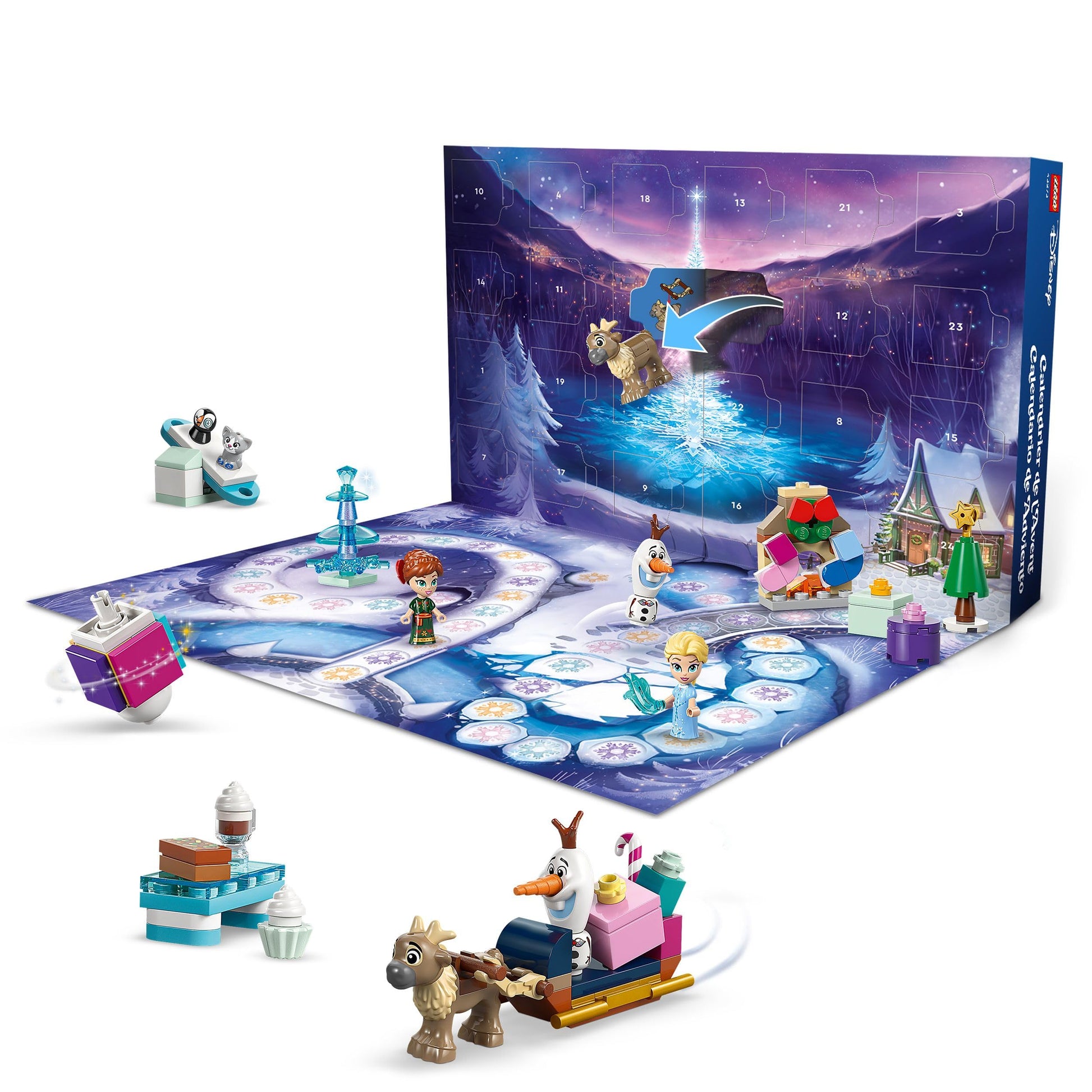 Lego 43273 Disney Princess LEGO(R) Disney Frozen Advent Calendar 2025 Toy Birthday Present Blocks Educational Girls Boys Children 5 6 7 8 Christmas Disney Goods - Medaid International