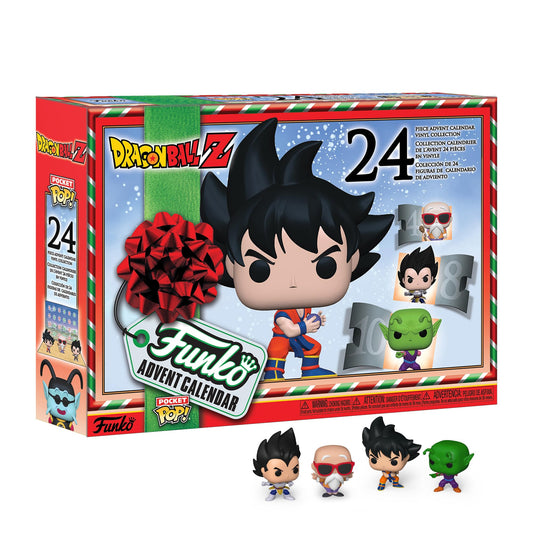 Funko Advent Calendar: Dragon Ball Z - Goku - 24 Days of Surprise - Collectible Vinyl Mini Figures - Mystery Box - Gift Idea - Holiday Xmas for Girls, Boys & Kids - Christmas Countdown - Medaid International