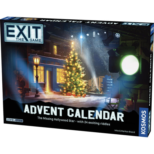 EXIT: The Game - Advent Calendar - The Missing Hollywood Star | Christmas | Calendar | Advent | Mystery Game | Family Activity | Ages 10+ - Medaid International