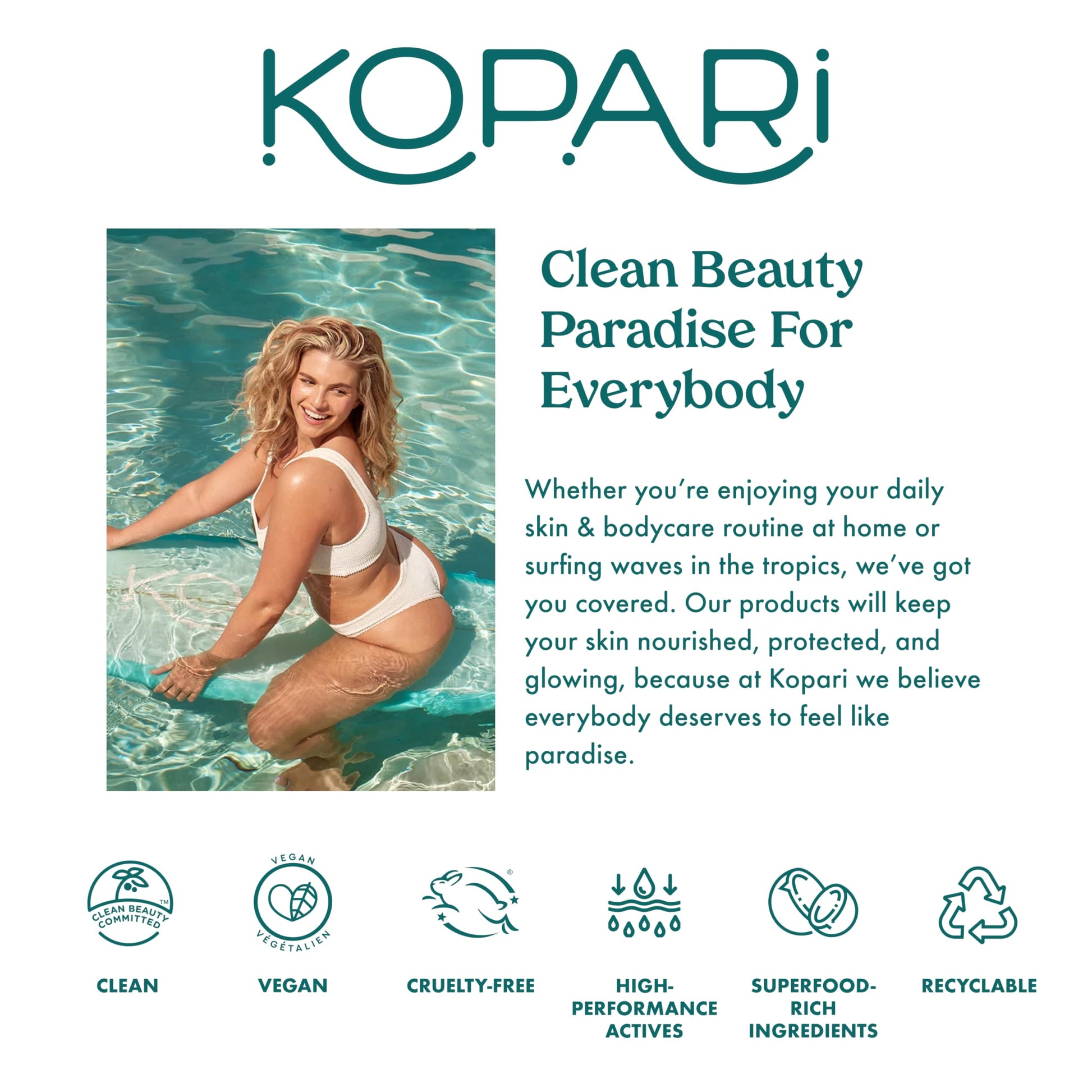 Kopari Sun Shield Body Glow, Broad Spectrum SPF 30, Lightweight Shimmering Gel Texture Absorbs Quickly, Non Sticky, Glowing Results, Golden Amber 5 oz - Medaid International