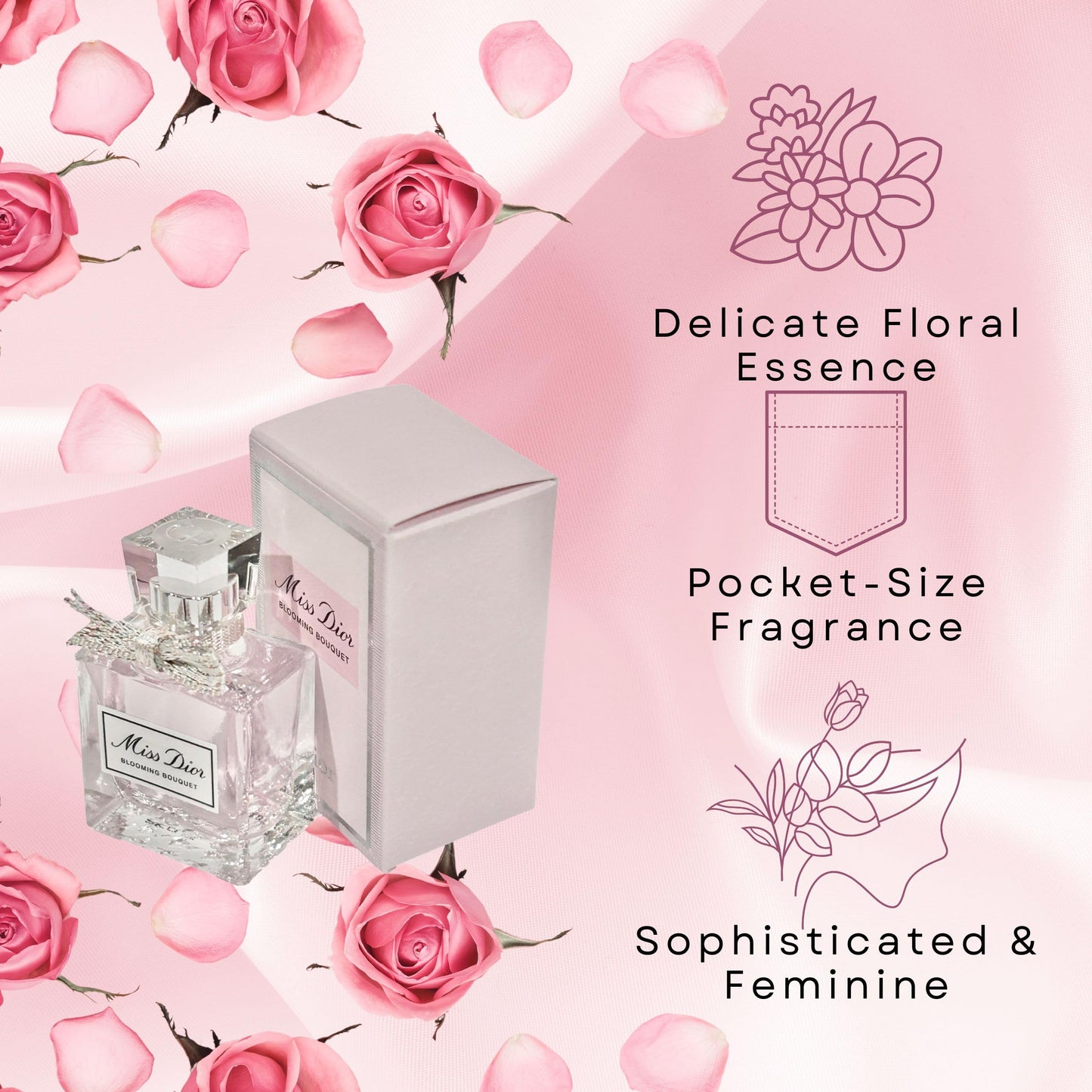 Dior Miss Dior Blooming Bouquet for Women Eau de Toilette Splash, 0.17 Ounce - Medaid International