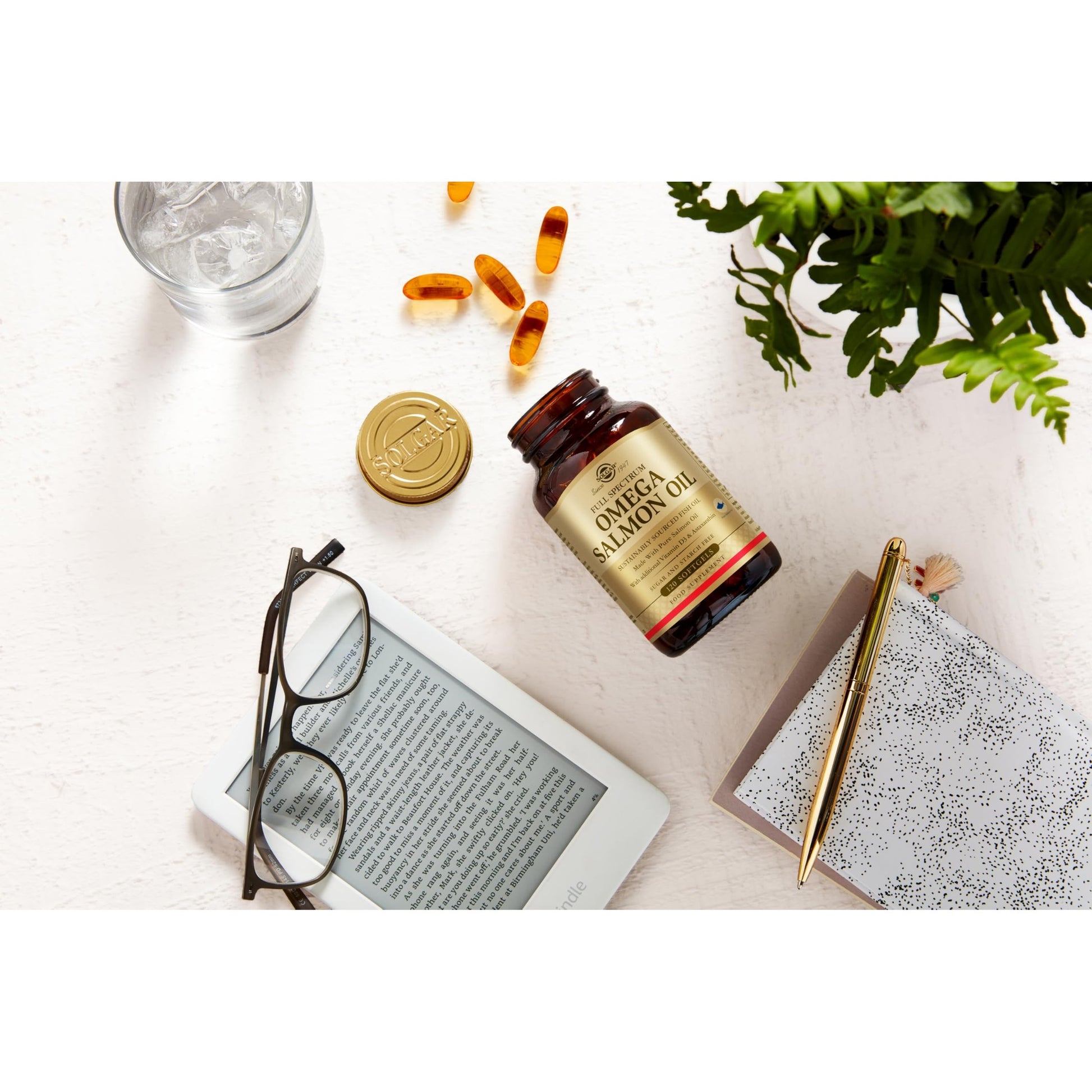 Solgar Wild Alaskan Full Spectrum Omega, 120 Softgels - Supports Heart, Brain, Bone and Skin Health - Provides Vitamin D3 - Rich Source of EPA & DHA - Non GMO, Gluten Free, Dairy Free - 60 Servings - Medaid International