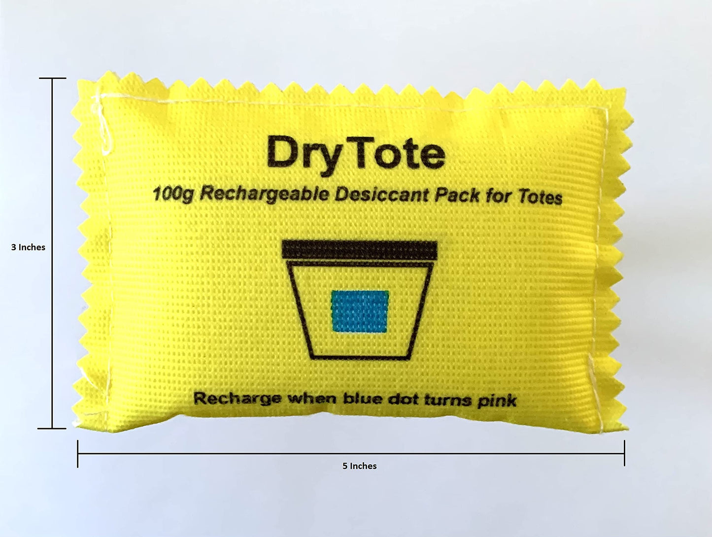 100g Rechargeable Desiccant Pack - Moisture Absorbing Bag - Silica Gel Desiccant Dehumidifier for Storage Bins and Totes - Medaid International