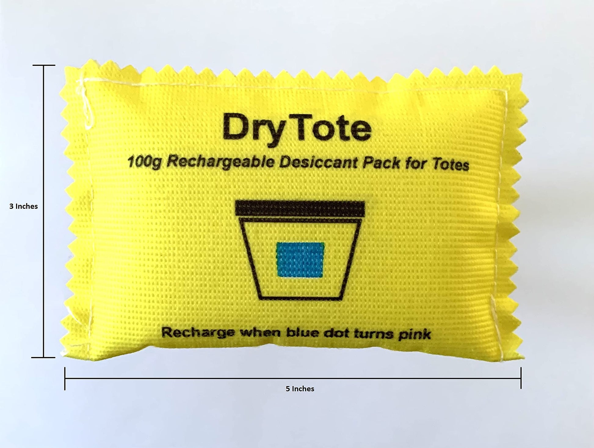 100g Rechargeable Desiccant Pack - Moisture Absorbing Bag - Silica Gel Desiccant Dehumidifier for Storage Bins and Totes - Medaid International