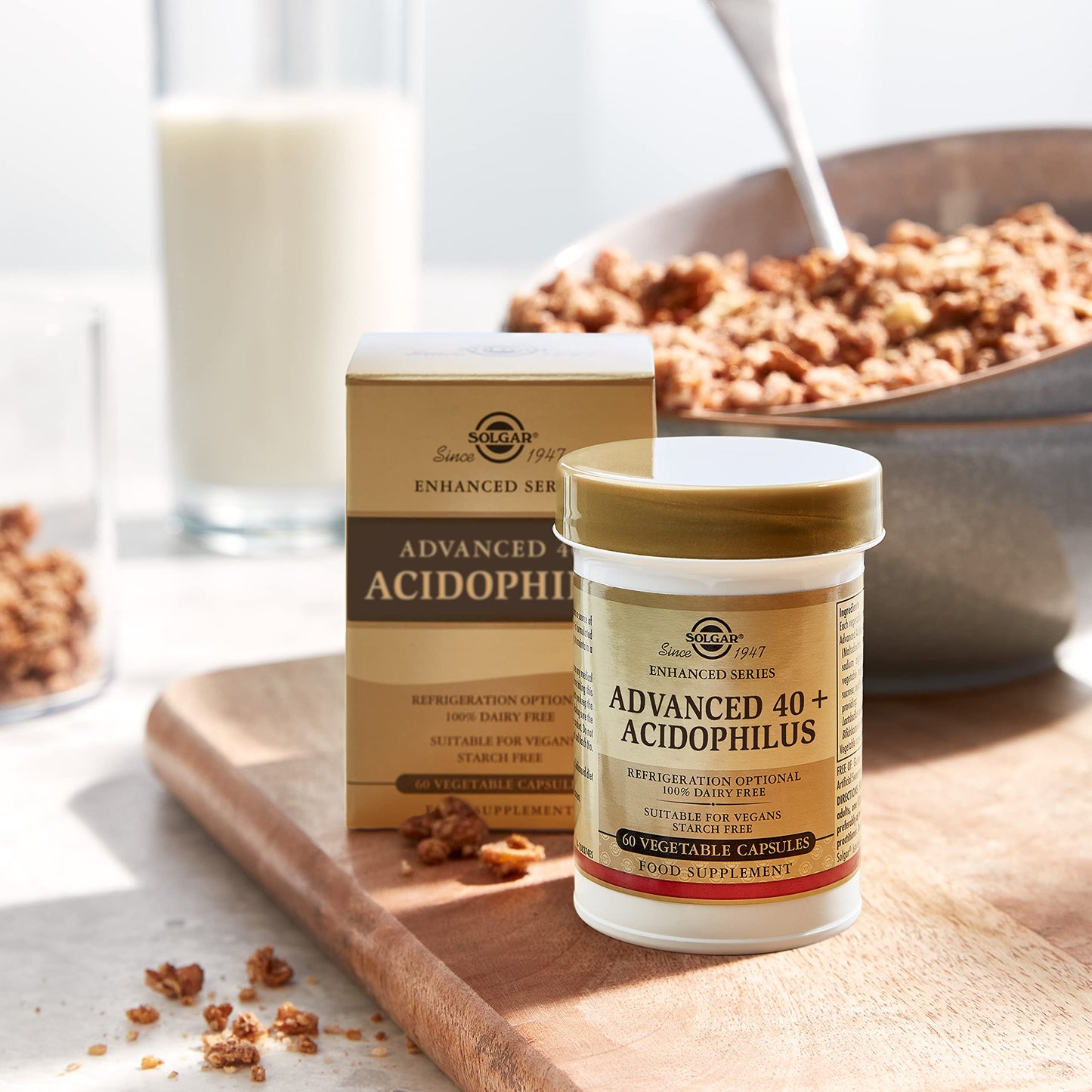 Solgar Advanced 40+ Acidophilus, 60 Vegetable Capsules - Medaid International