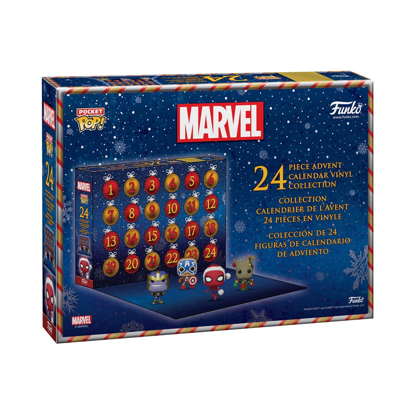 Funko Pop! Advent Calendar: Marvel - 24 Days of Surprises - Collectible Vinyl Mini Figures - Mystery Box - Gift Idea - Holiday Present for Girls, Boys & Kids - Christmas Countdown - Medaid International