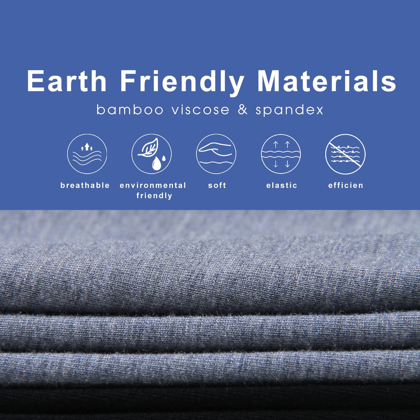 BAMBOO COOL Men's Underwear Soft Breathable Stretch Classic Boxer Briefs with Fly,Multipack - Medaid International