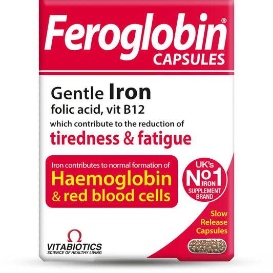 Feroglobin Vitabiotics Organic Vitamin and Mineral Capsules 30 Capsules - Medaid International
