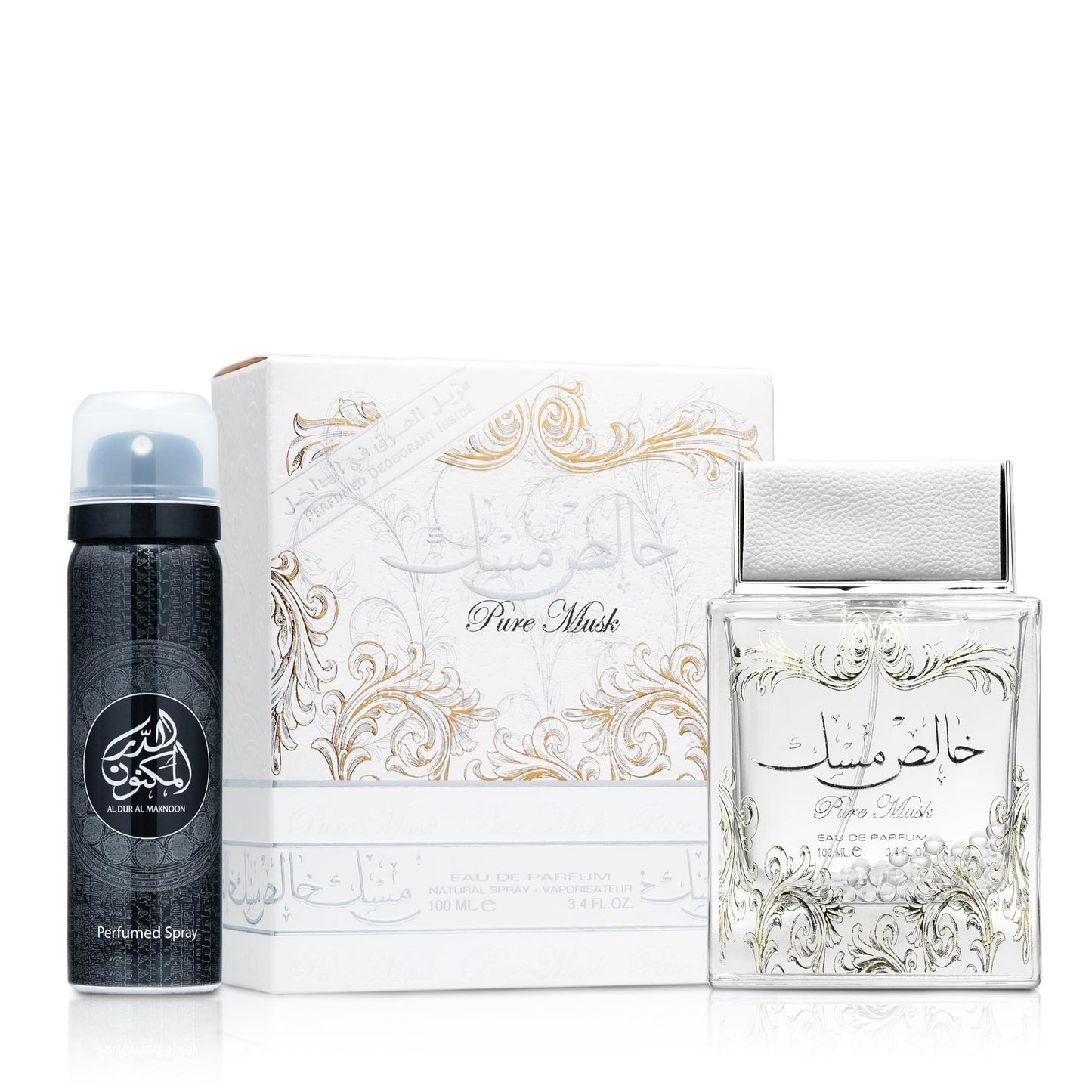 Lattafa Pure Musk Eau De Parfum Spray, 3.4 Ounce (Unisex) - Medaid International