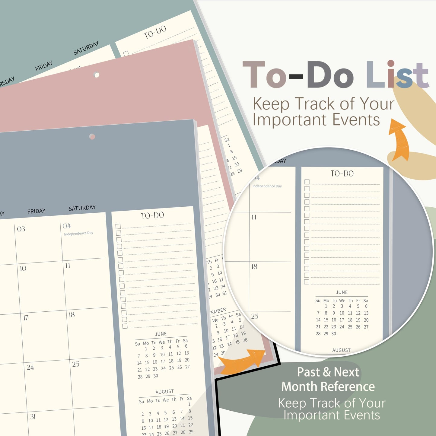 Guasslee Desk Calendar 2026-2027, 18-Month School Year Desk/Wall Calendar, 2026 Jan-2027 Jun., 14" X 11" Monthly Planner With Thick Paper For Office Home School Organizing - Medaid International