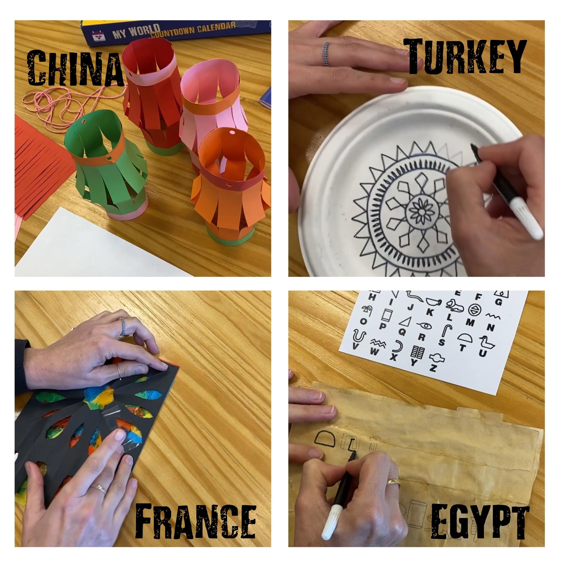 My World Advent Calendar 2025 - visit 24 countries, explore different cultures, create original Arts & Crafts from each country! Ages 9+ Includes a Printed Guide. Ages 9+ - Medaid International