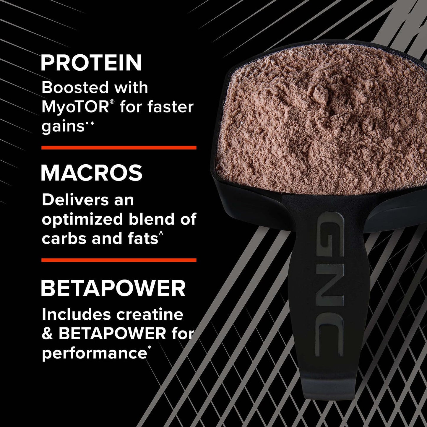 GNC AMP Mass XXX, Clinically Proven Weight Gainer Protein Powder, Improves Strength and Size, 780 Calories, 50g Protein, Micronized Amino Acids, Creatine, Betaine, Chocolate, 13 Servings, 6 Pounds - Medaid International