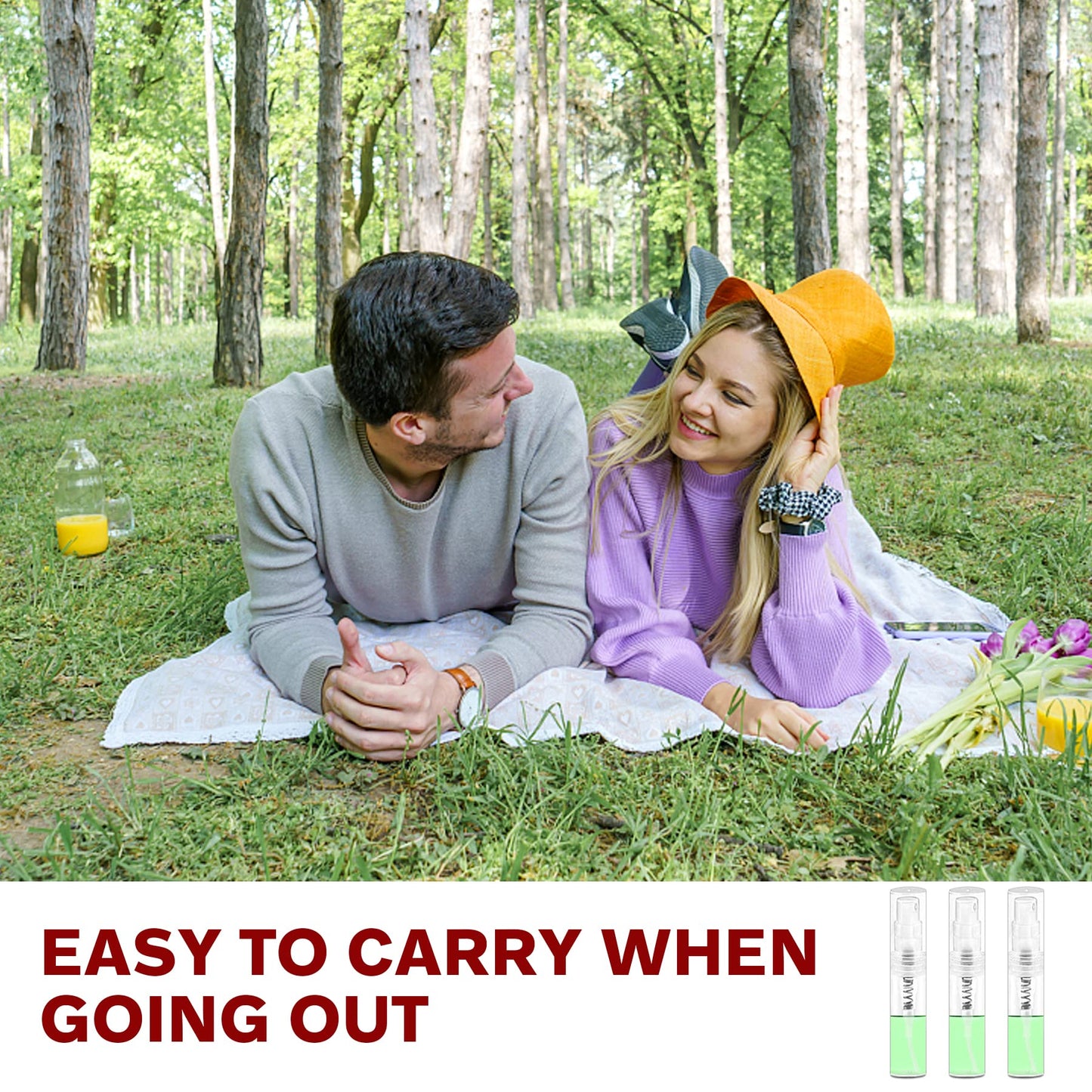 Csdtylh Mini Spray Bottle, Clear Plastic Empty Sample Containers, Fine Mist Perfume Travel Refillable Spray Bottle Perfume Atomizer Small Portable Bottle for Cleaning, Travel, Essential Oils(120, 2ml) - Medaid International